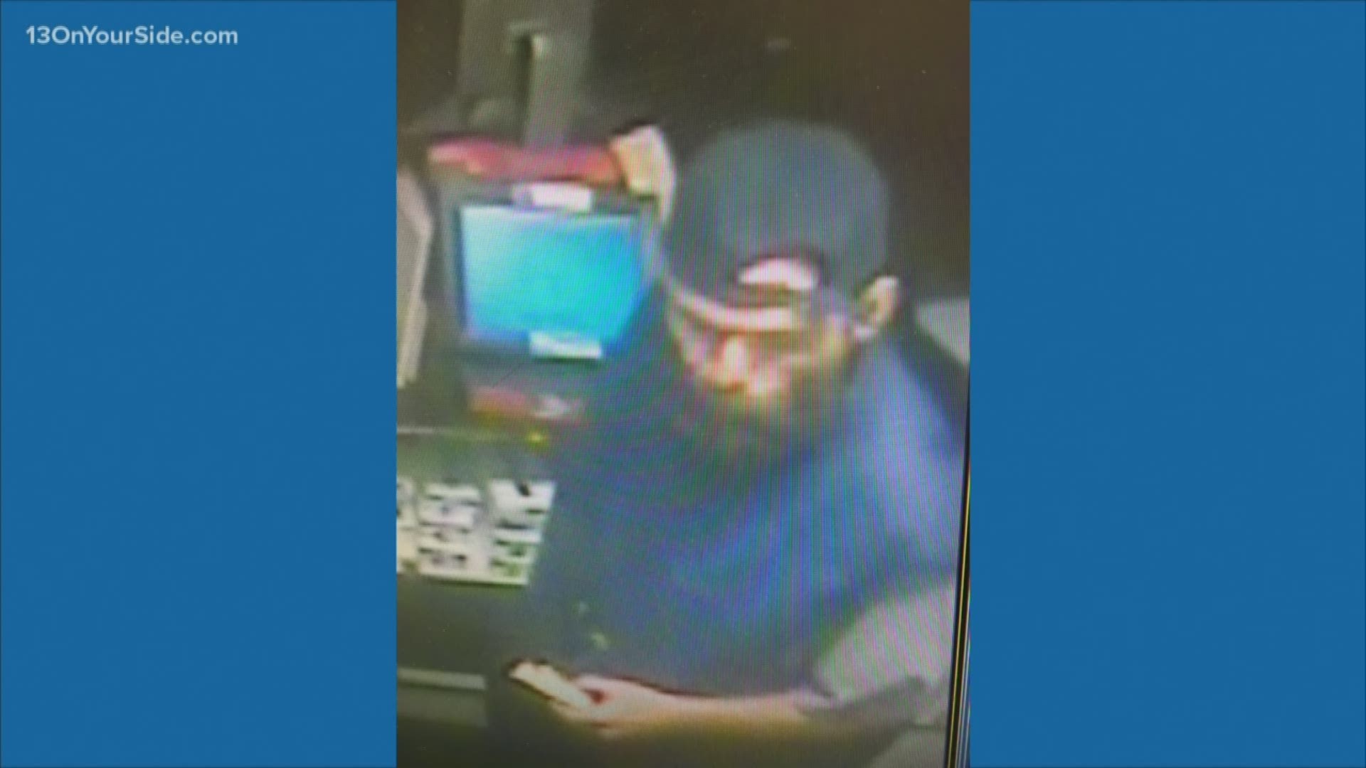 The Michigan State Police are asking for help in locating and identifying a man wanted for questioning in a recent break-in at Peterson Oil in Greenville.