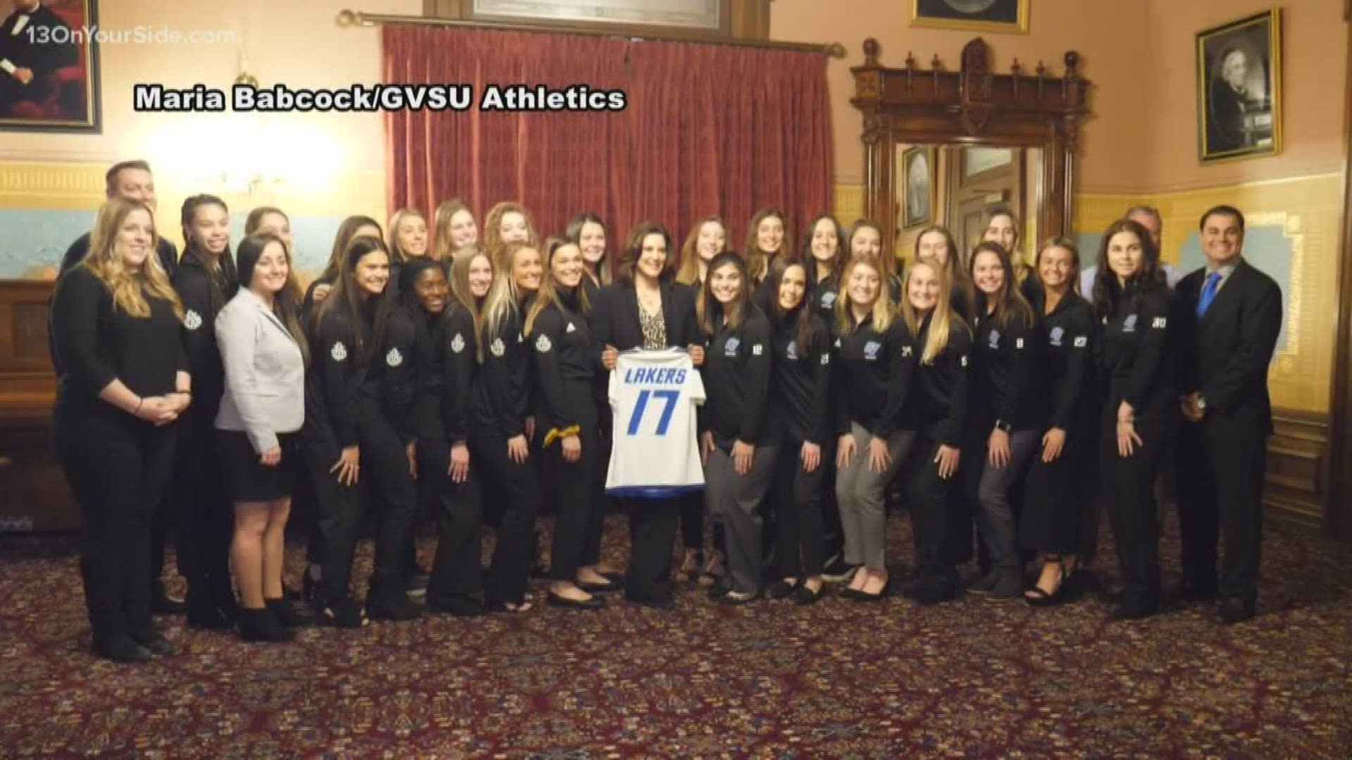 Gov. Whitmer invited the team to Lansing to celebrate their historic win.