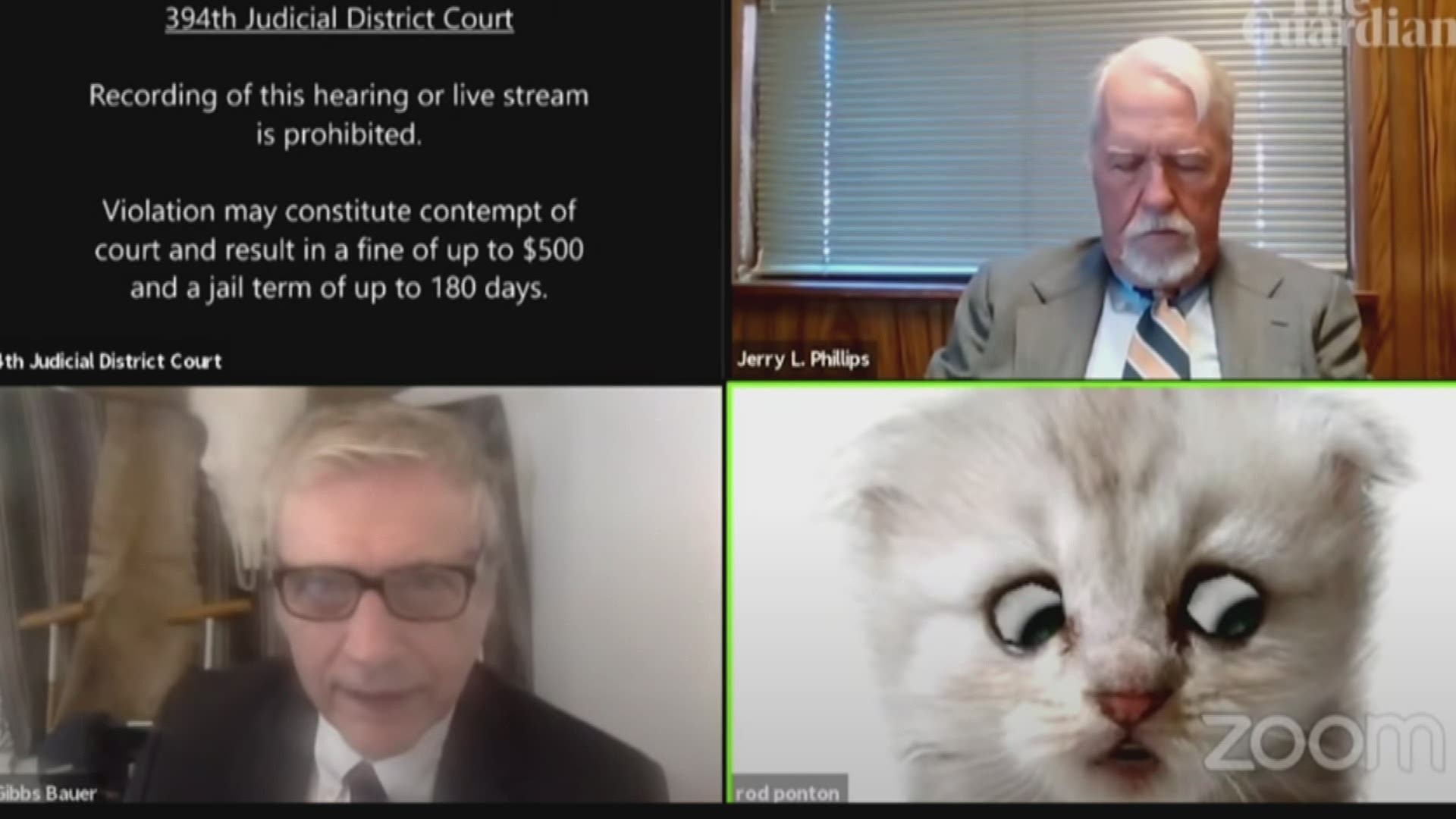 Defendants smoking or drinking, occasionally sleeping, sitting in bed and driving a car – it’s part of what judges encounter in virtual court hearings.