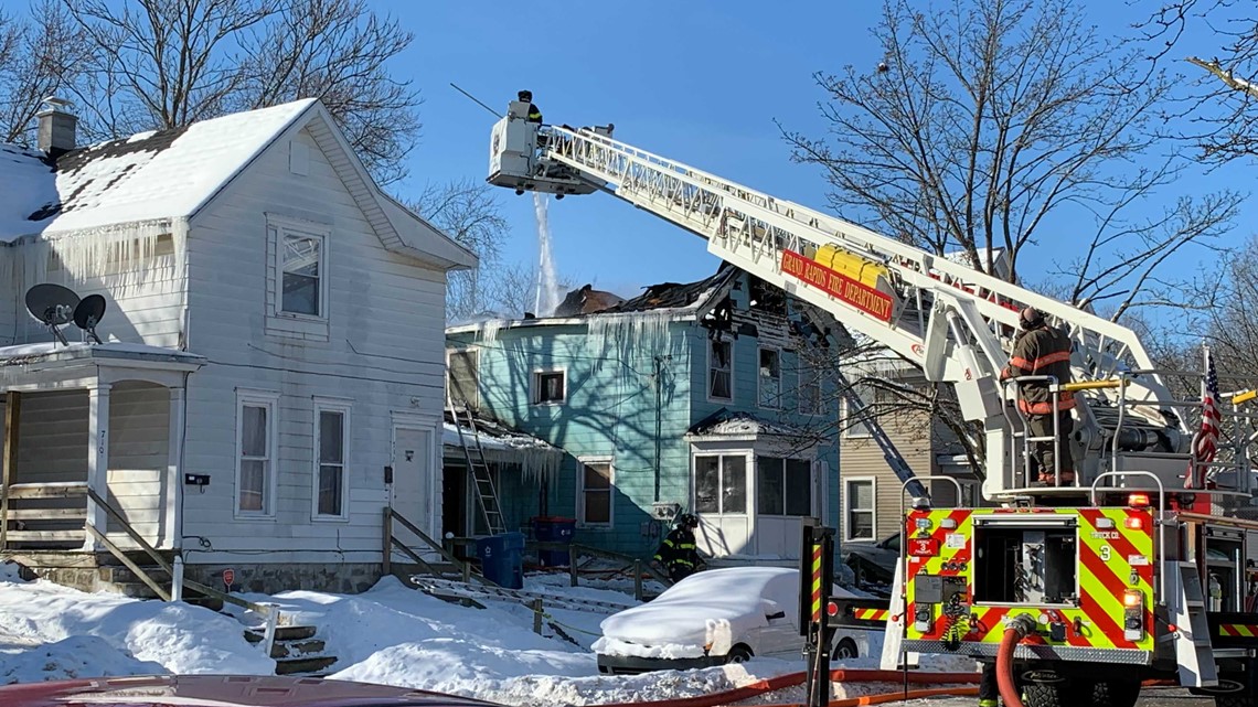 Several agencies fighting fire at house on Lake Michigan Drive