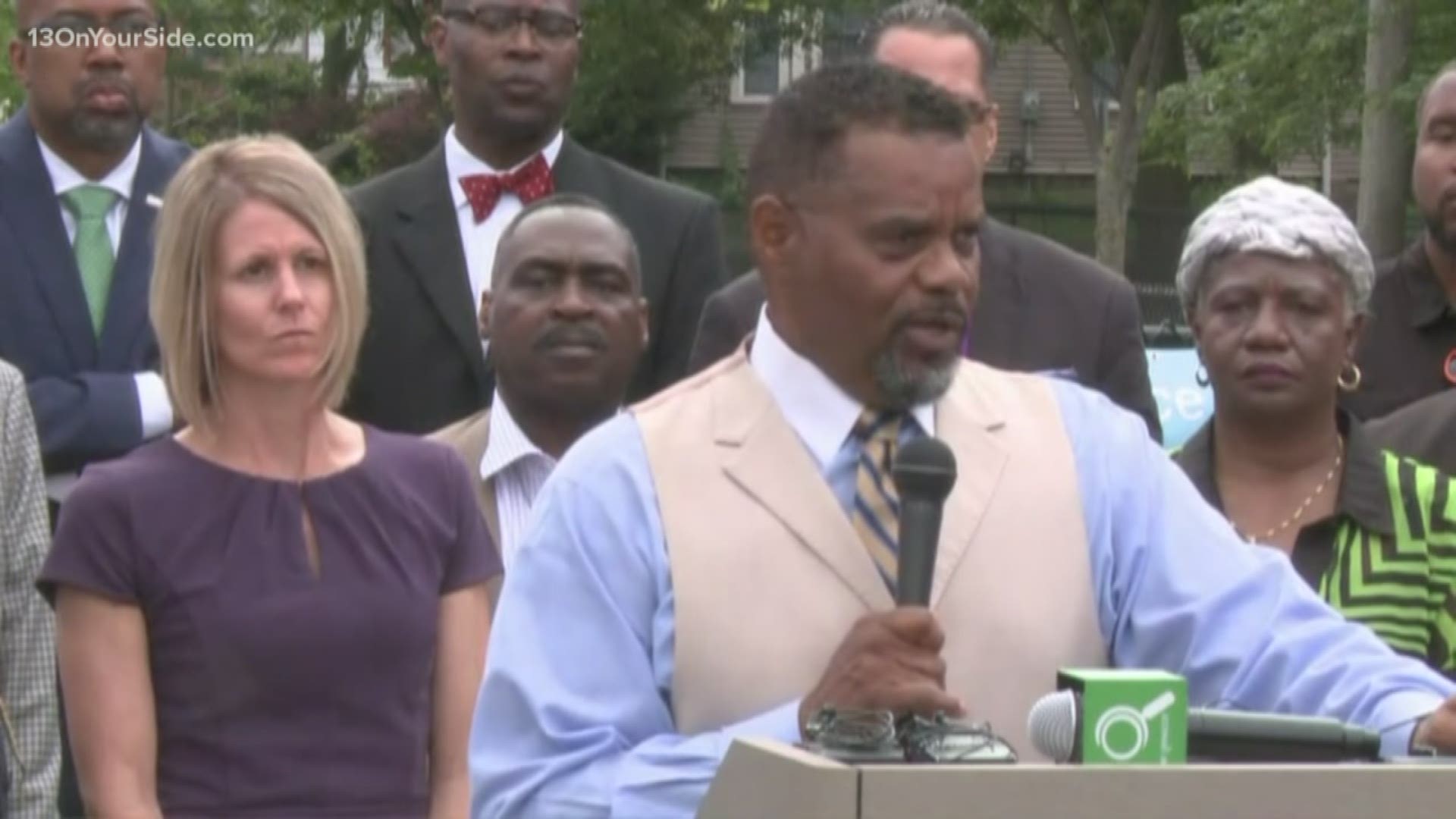 City and community leaders held a press conference at Joe Taylor Memorial Park on Friday morning to talk about the recent uptick in shootings over the past week.