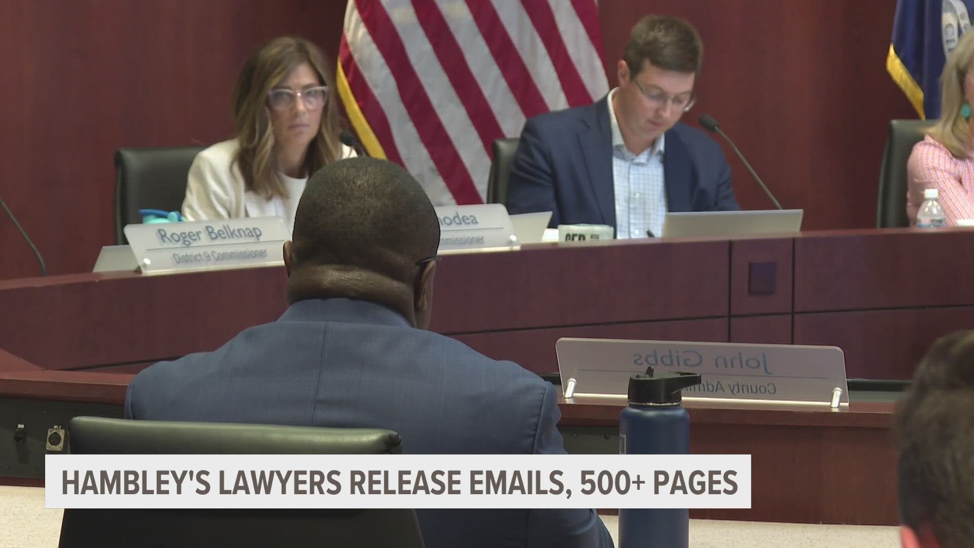 The release comes in the lead-up to a hearing to remove Hambley for charges including communications that her lawyers say were "highly cherry-picked and incomplete."