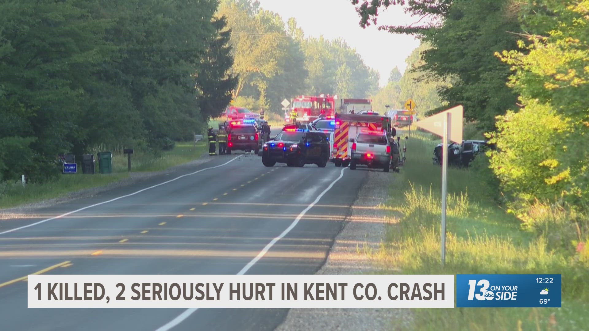 1 killed, 2 seriously injured in Kent Co. crash | wzzm13.com