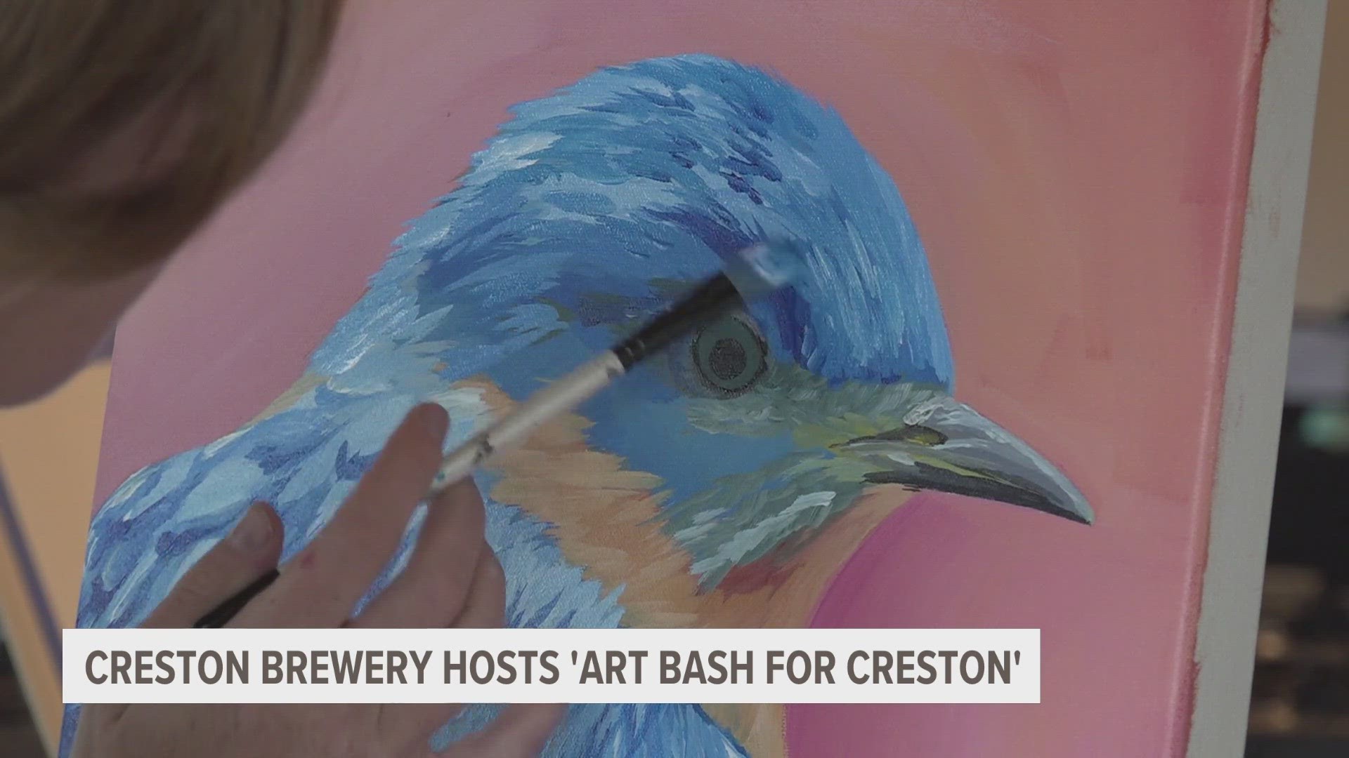 Artists painted live as the event raised money for the Creston neighborhood.