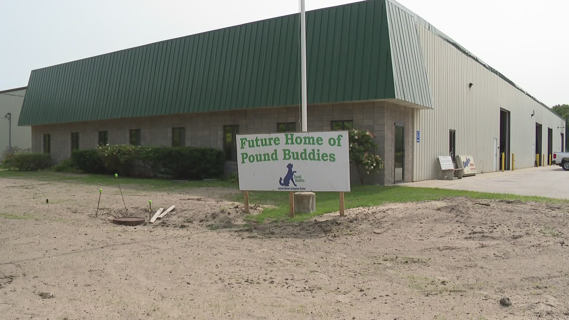 Pound Buddies plans to move into a new facility on East Laketon Avenue in December.