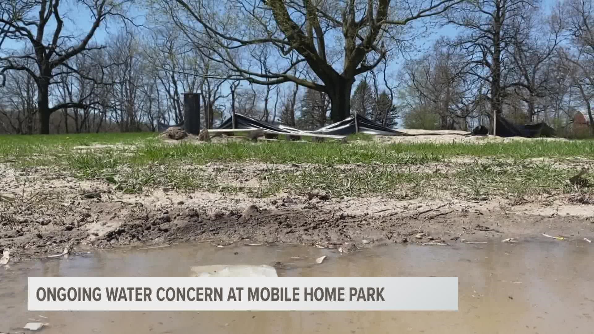 Some residents say they were told by the park's water manager that arsenic levels are higher than before.