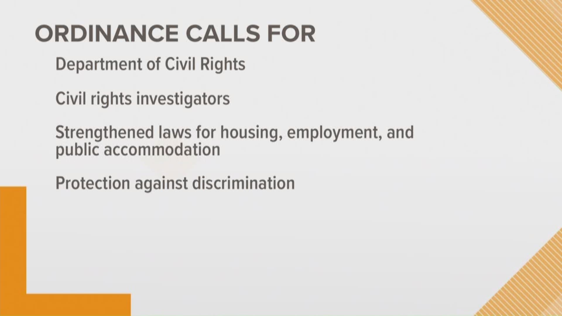 Proposed ordinance would combat discrimination