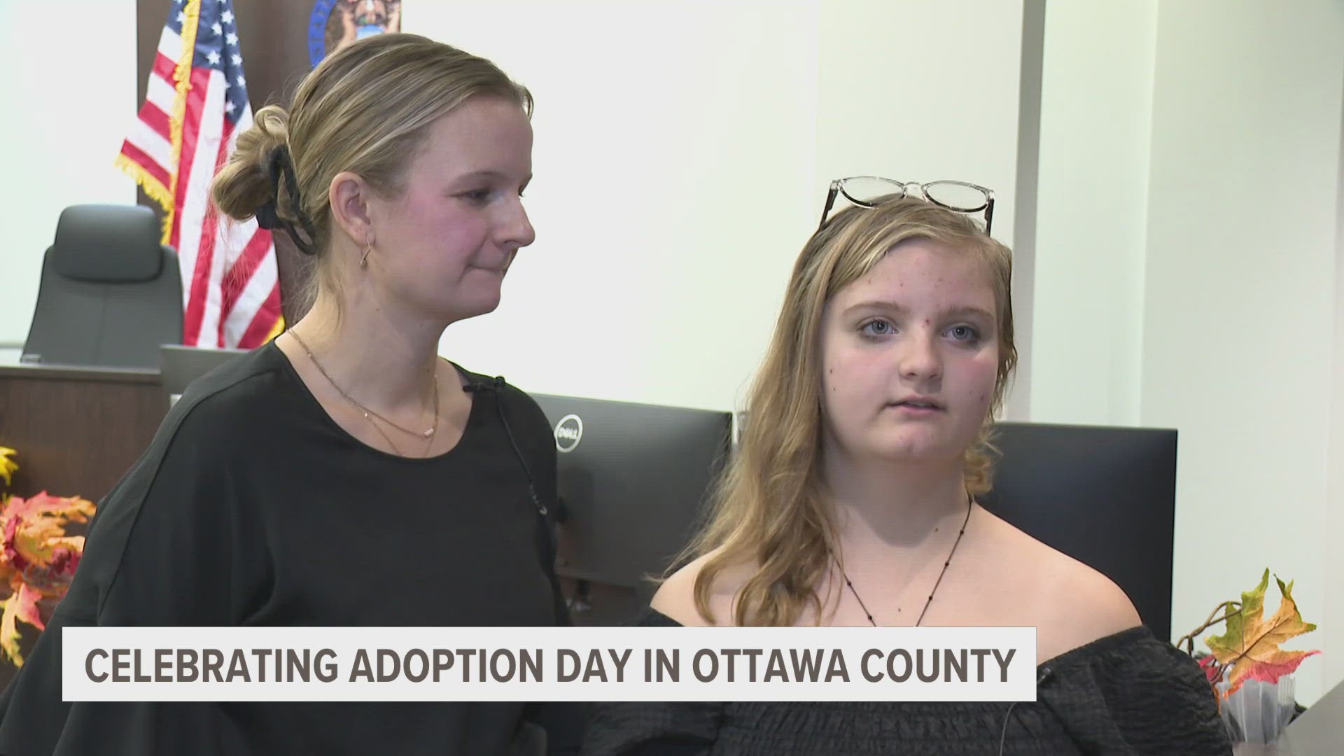 At the Family Justice Center in West Olive adoptive families and local groups gathered as officials honored those who make adoptions possible.