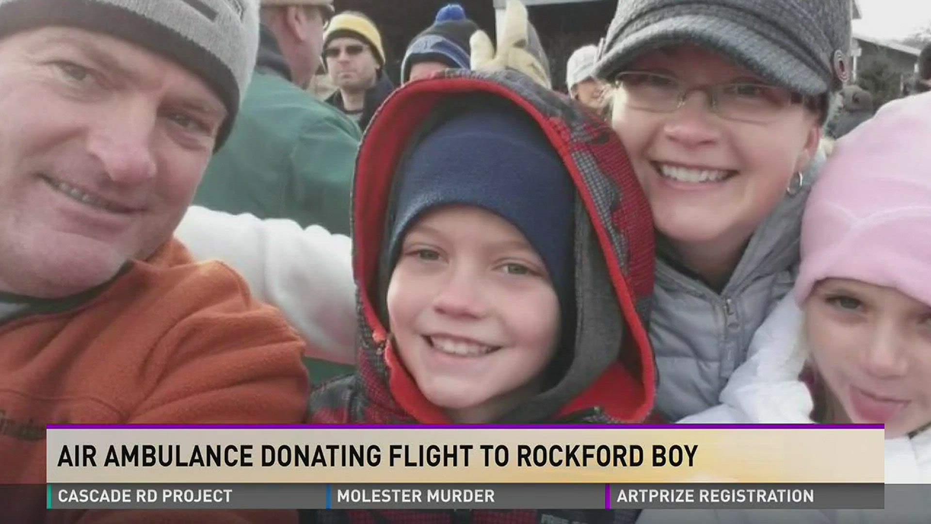 Air ambulance donating flight to Rockford boy