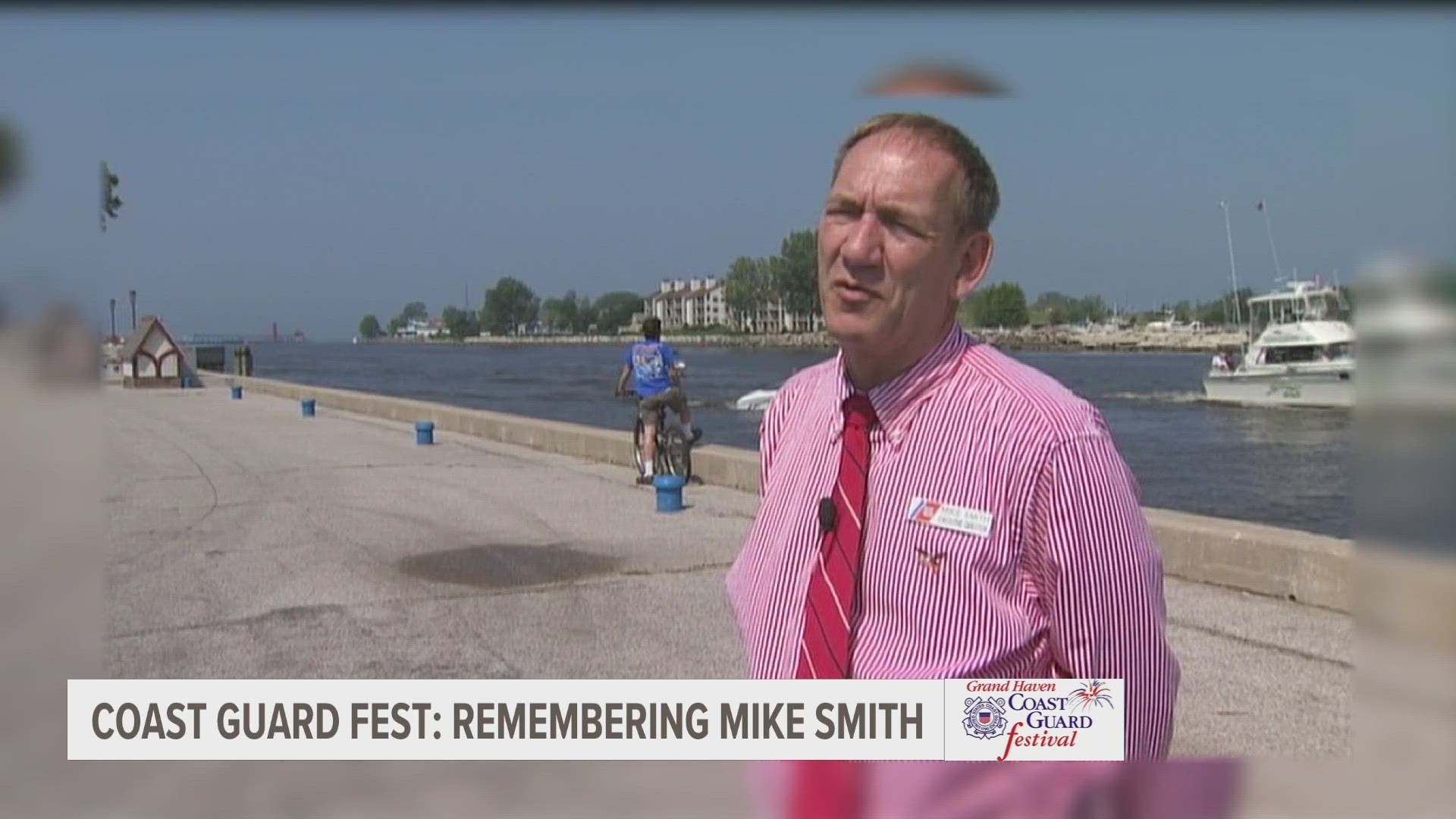 For directing the Coast Guard Festival for 17 years before retiring, Smith is receiving full military honors.