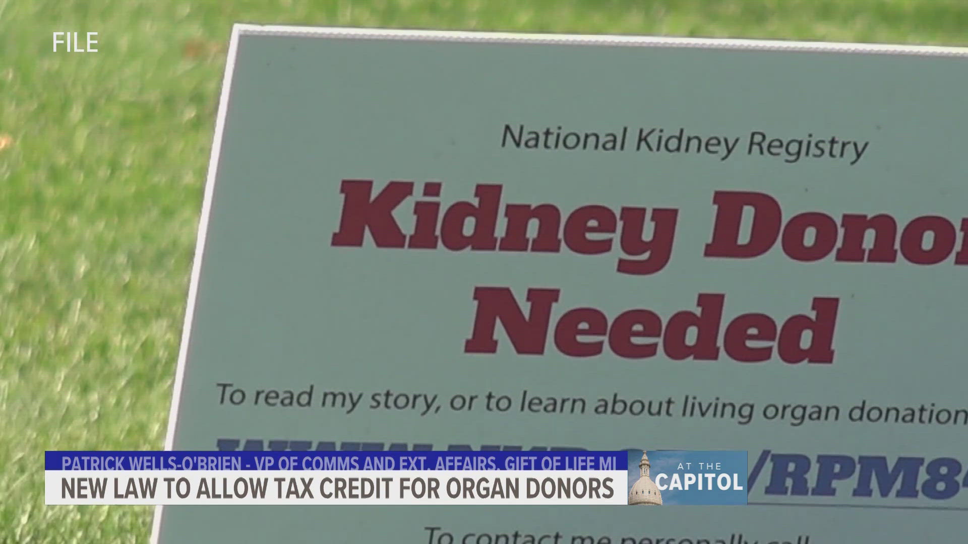 The tax credit would be given to donors. It is not yet in place but would come available during the tax year that begins in Jan. 2025.