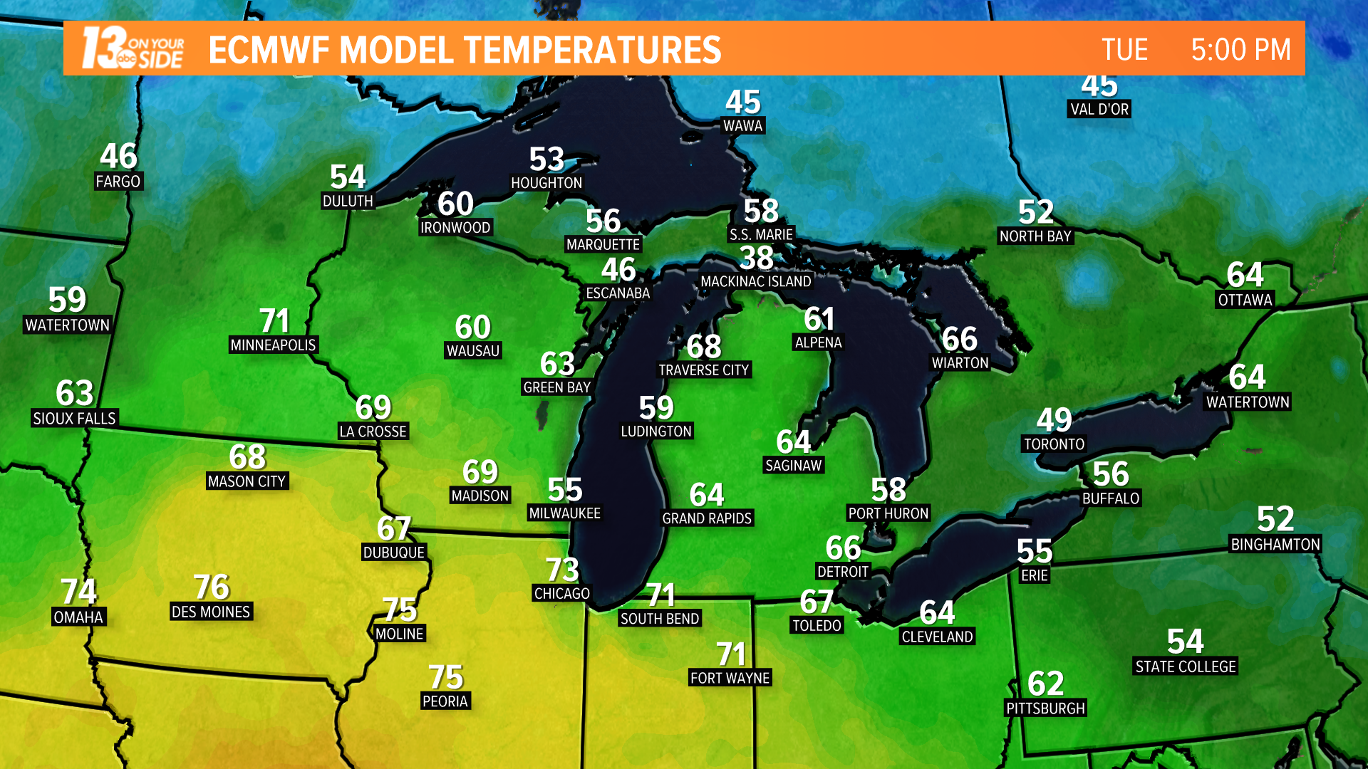 Warm it up! Early April temperatures trend to the 60s, possibly 70s ...
