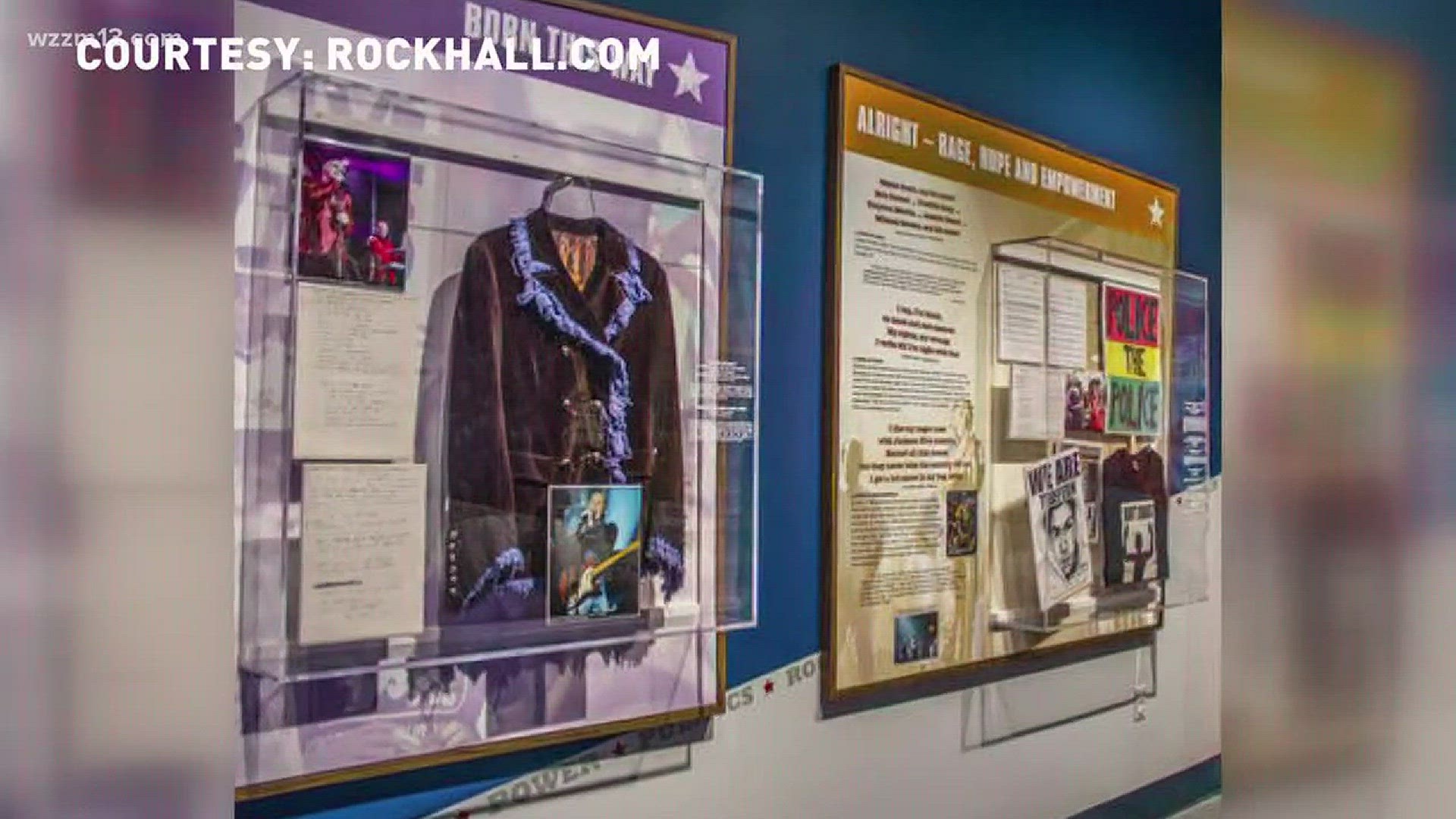 The Rock 'N Roll hall of fame exhibit is coming to the Gerald R. Ford presidential museum early next month.