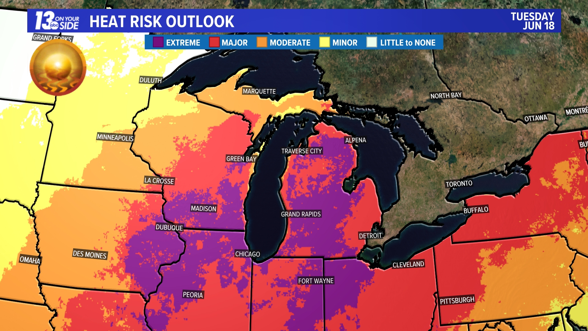 Heat Risk Outlook - June 18-24, 2024