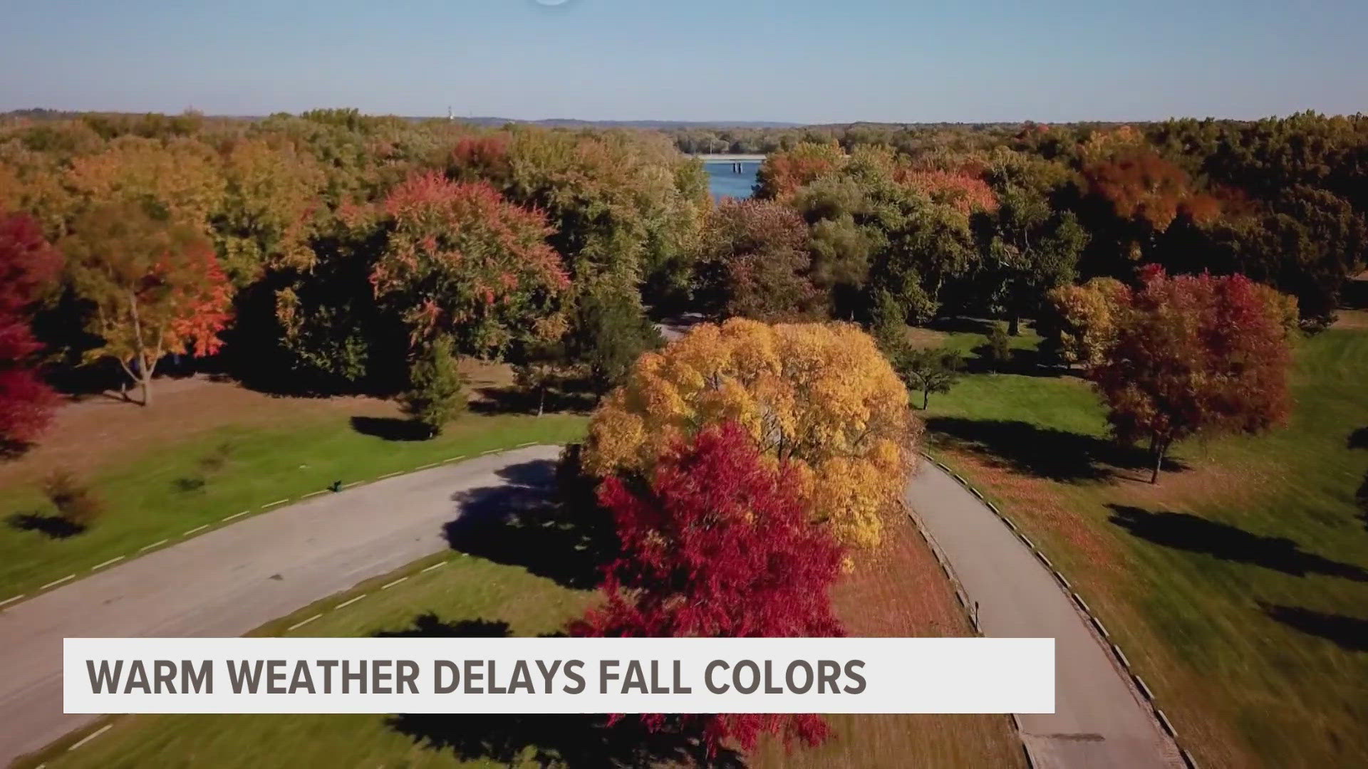 The summer-like conditions we’ve been seeing recently are expected to delay when we see peak fall color.