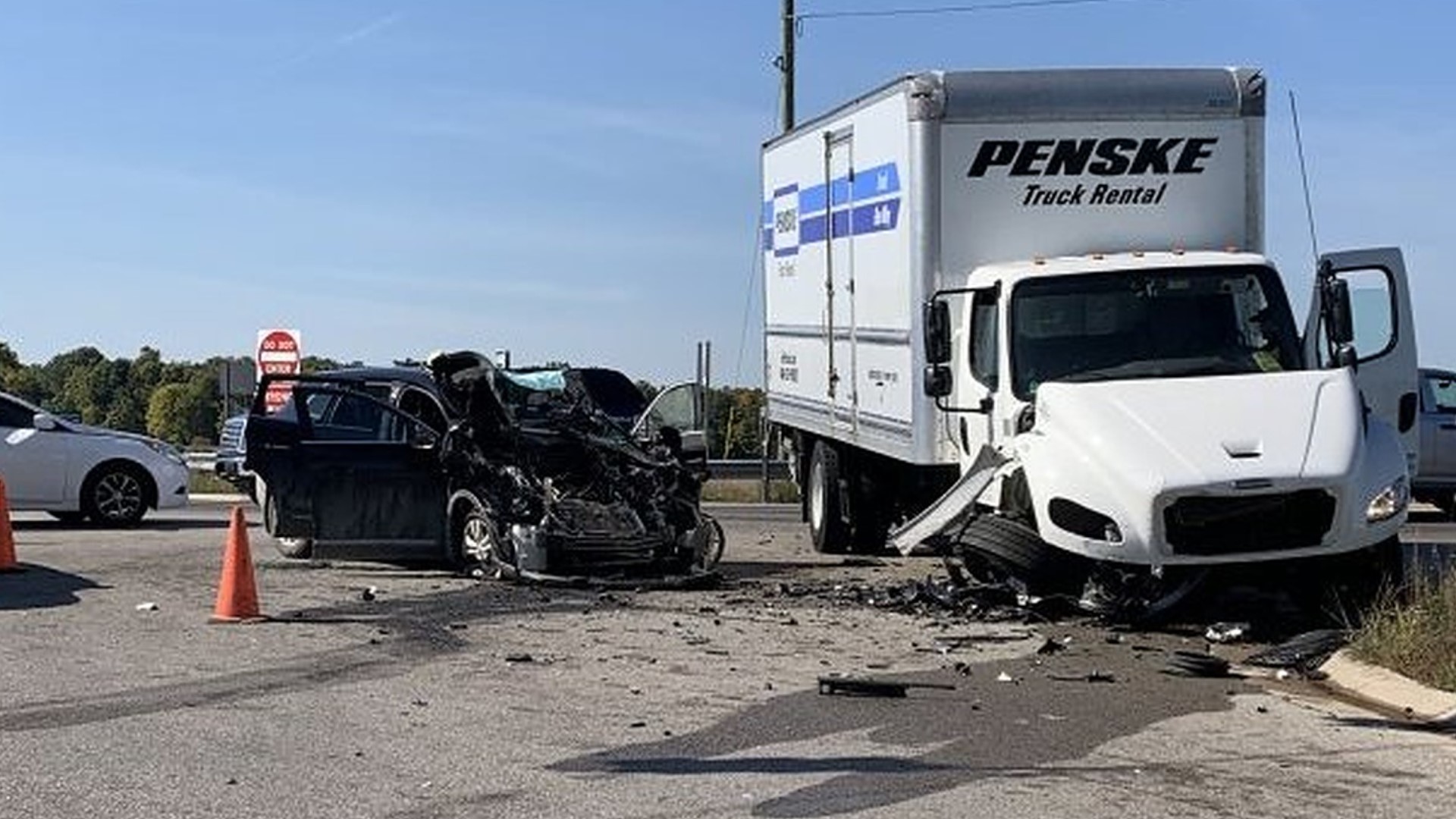 Driver in critical condition after crash with box truck in Lowell