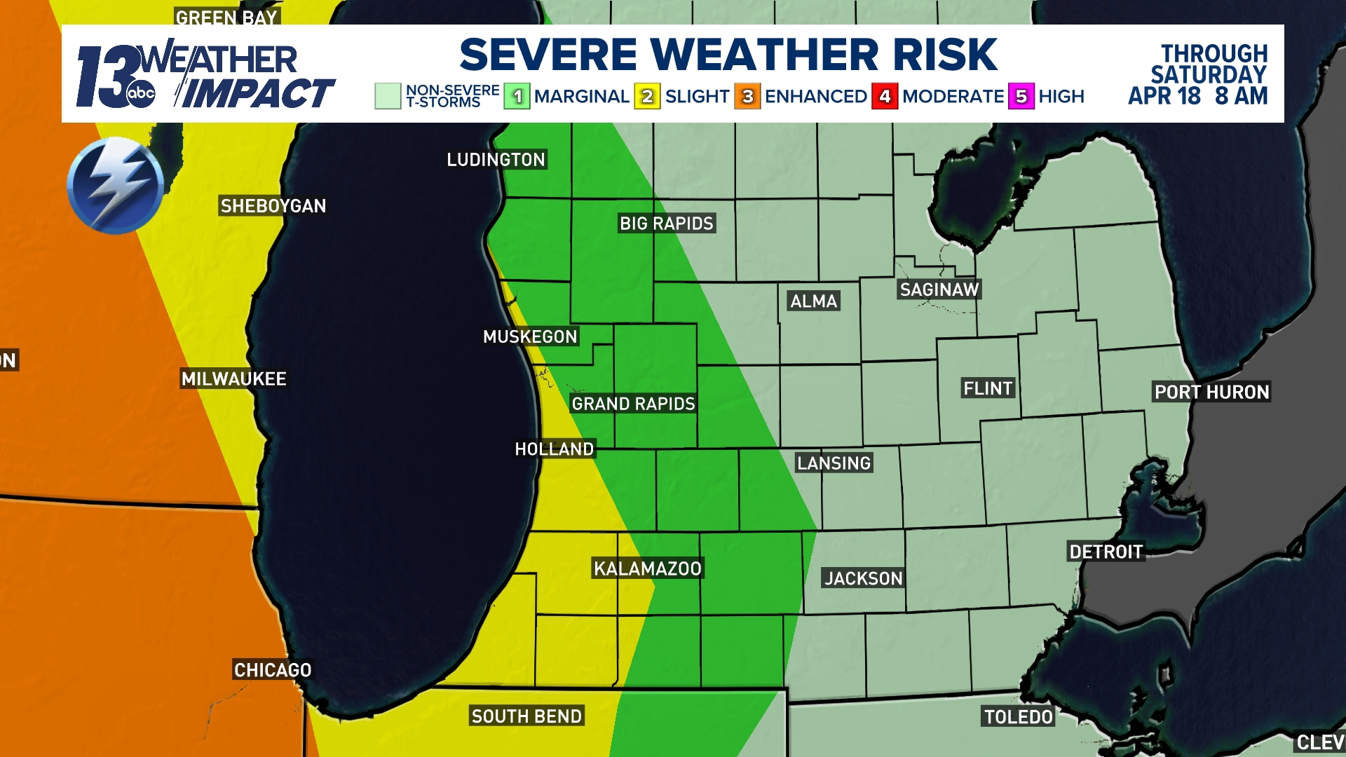 One final round of thunderstorms overnight; Low risk for severe weather ...