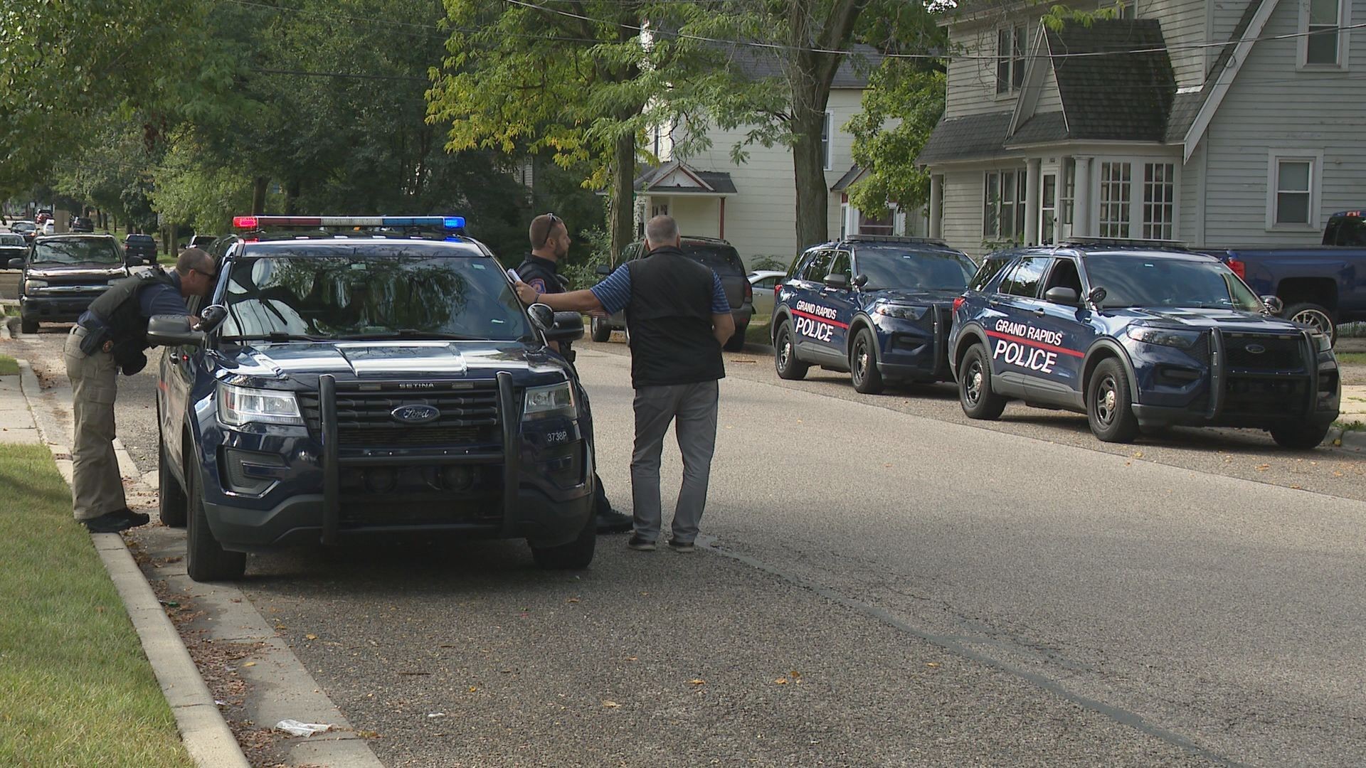 On Tuesday morning, a 2-year-old on Coit Avenue in Grand Rapids found his mom's handgun and fired a round. Police say he is minorly injured.