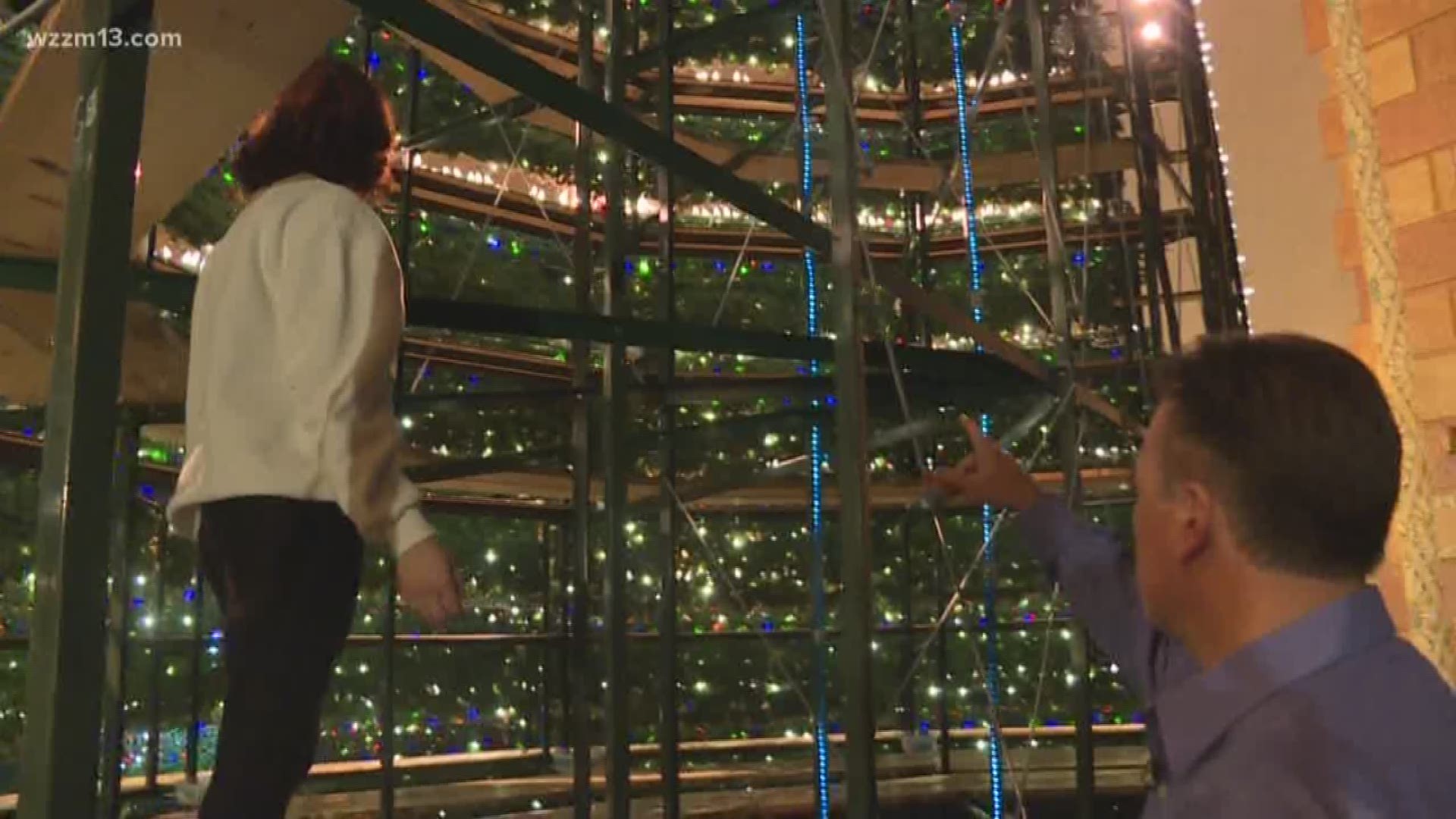 'Behind-the-scenes' singing Christmas tree