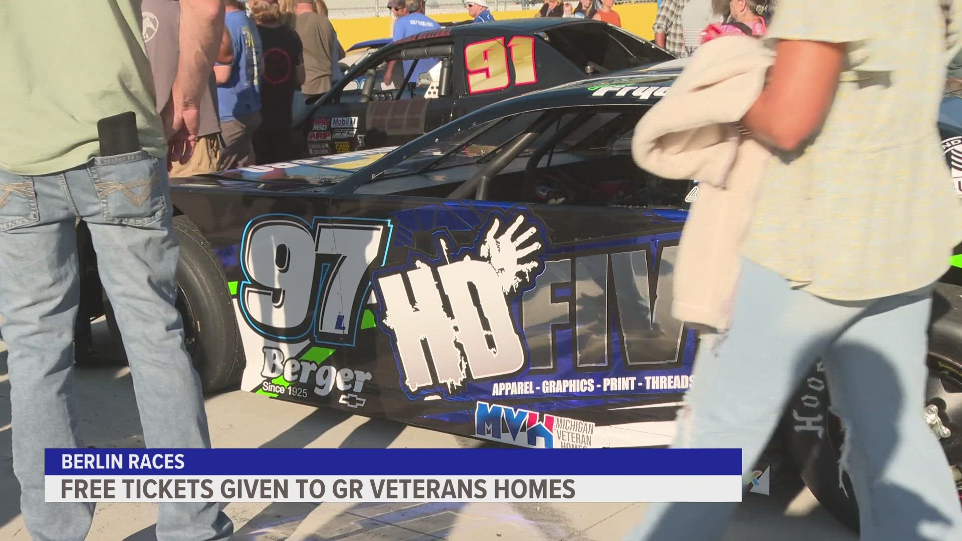 A group of veterans got to watch Saturday's race free of charge as well as some meals and drinks on the house.