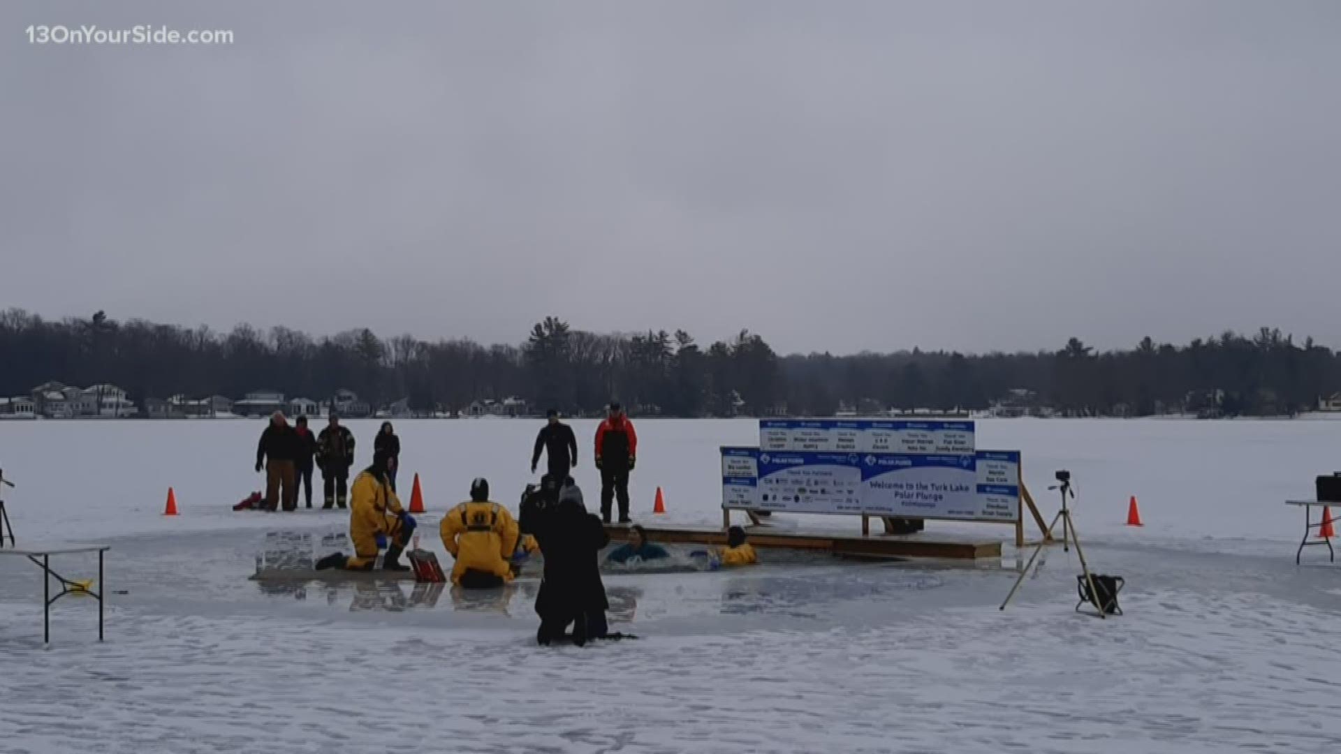 The fundraising goal for the plunge was $40,000. At last count, the plunge raised more than $58,000.