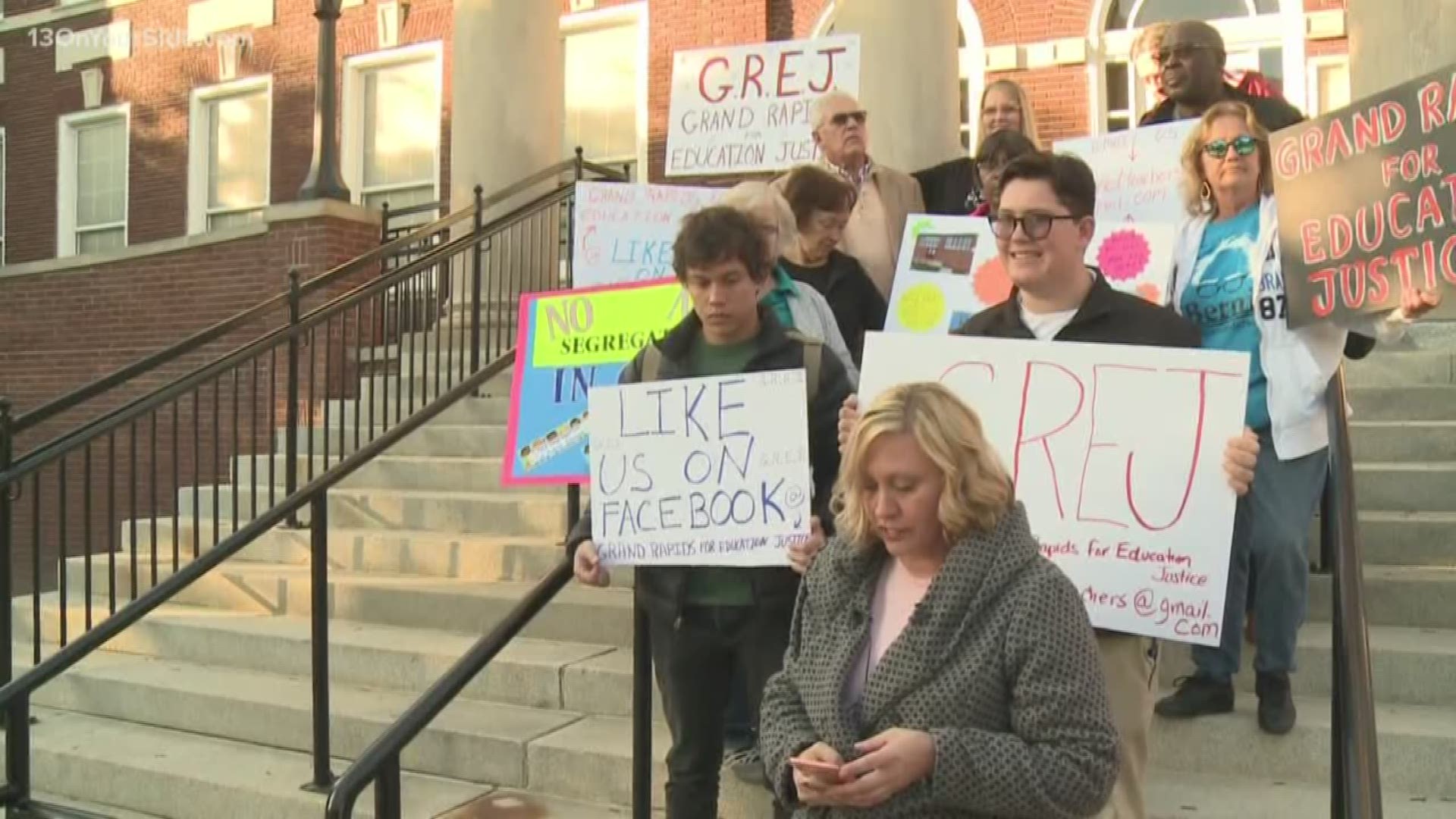 Grand Rapids parents were picketing Monday night, saying not all students in the area are getting an equal education.