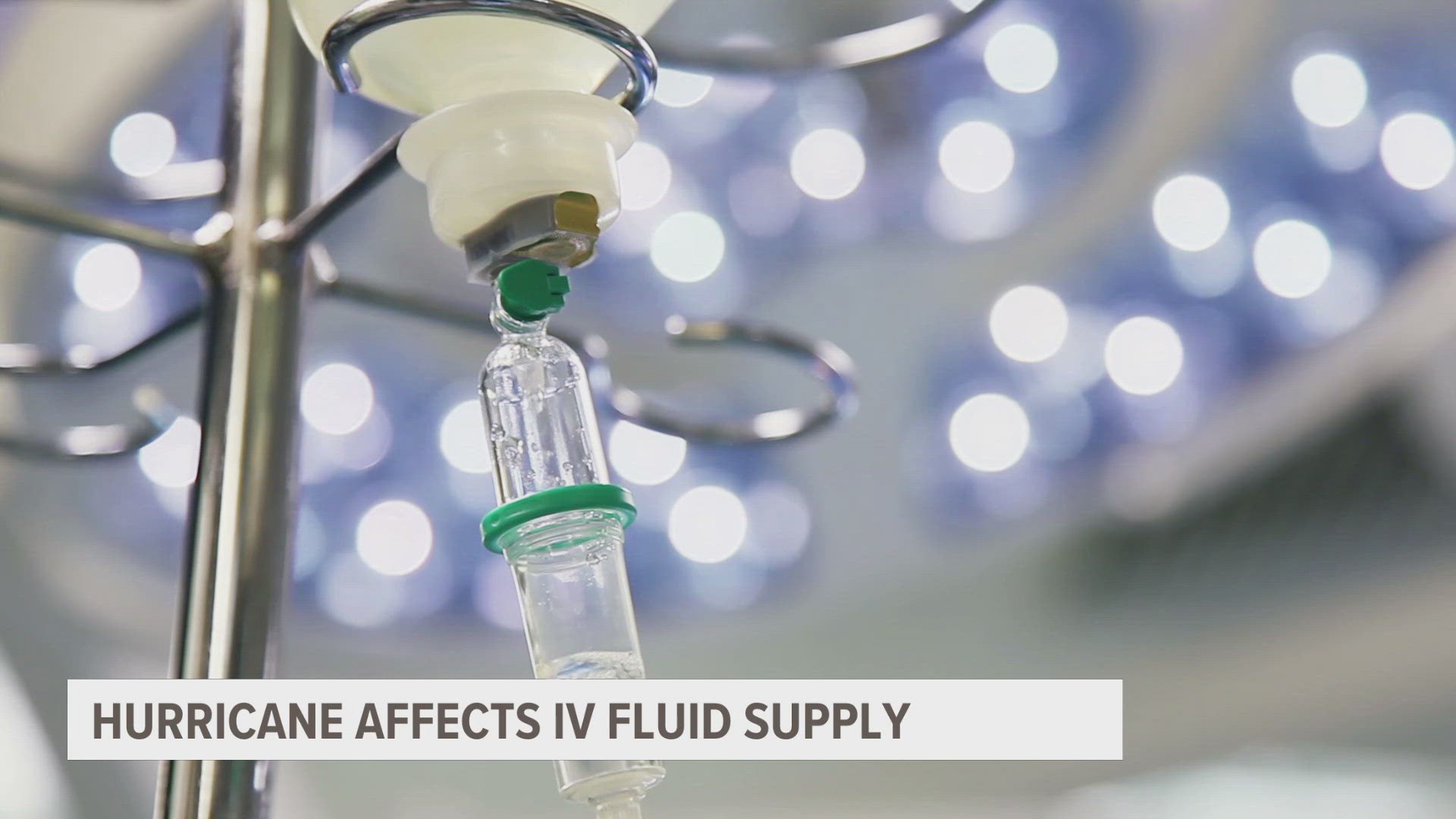 Baxter International in North Carolina provides more than 60% of the nation's IV product supply. Flooding from Hurricane Helene shut the factory, limiting supply.