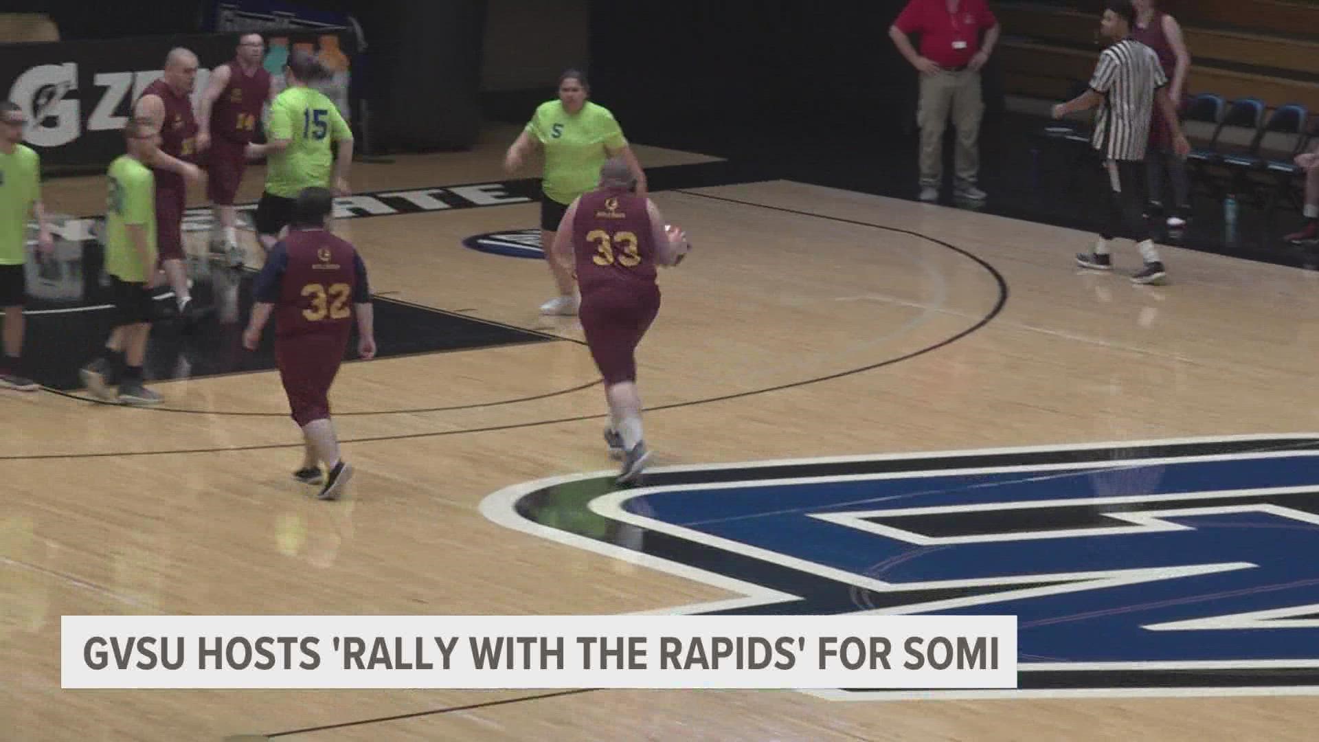 Special Olympics Michigan athletes from the Grand Rapids and Big Rapids areas took to the court with a common cause.