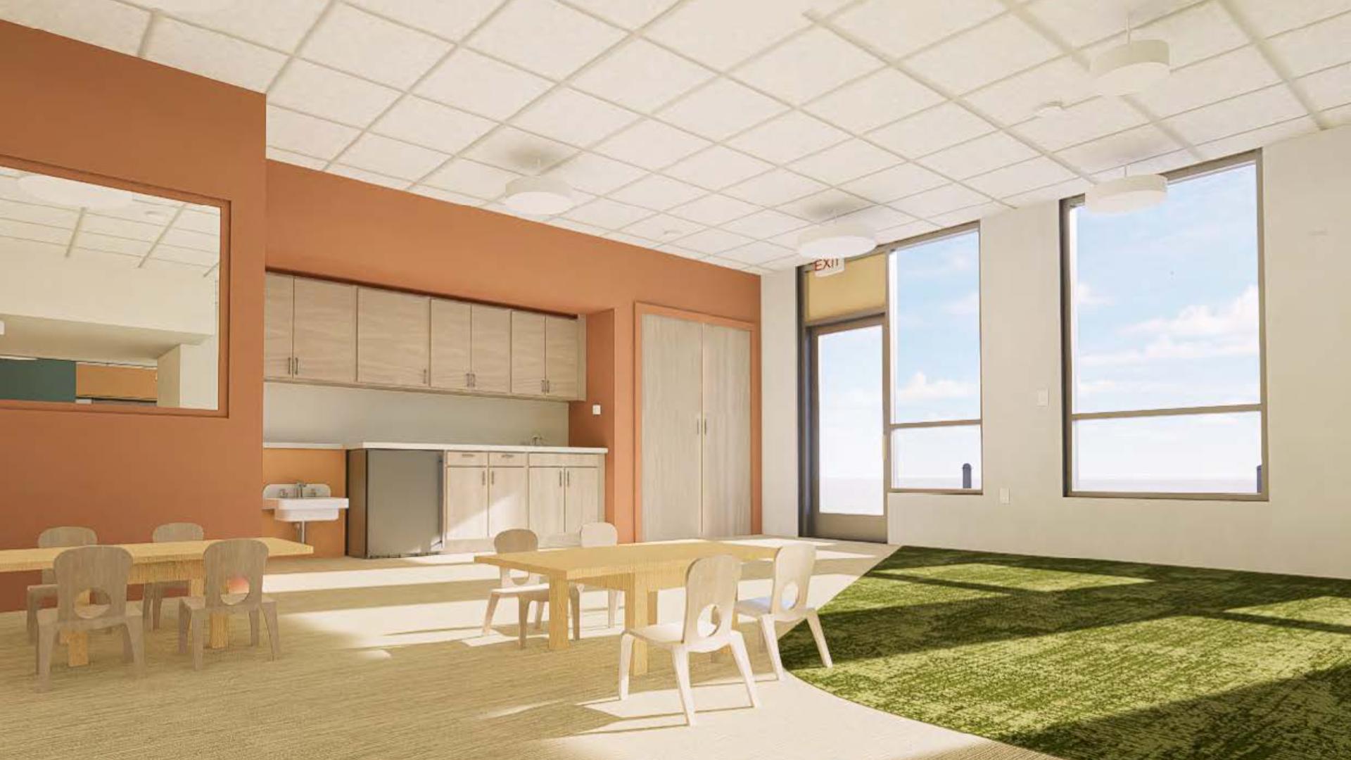 An inside look at the Boston Square neighborhood's HUB 07 building shows the soon-to-be early childhood center tailored for community families.