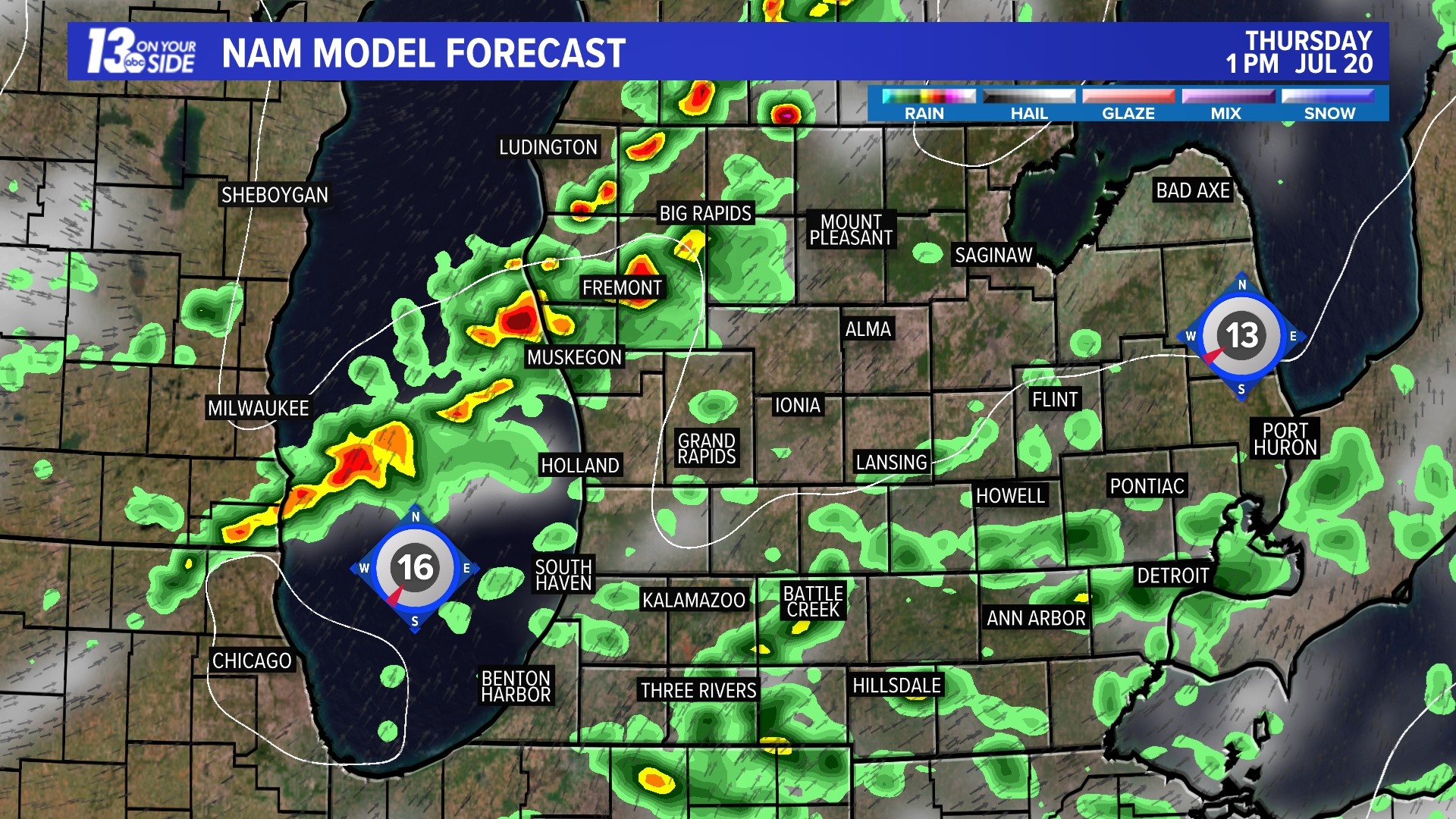 Storms headed to West Michigan today | wzzm13.com