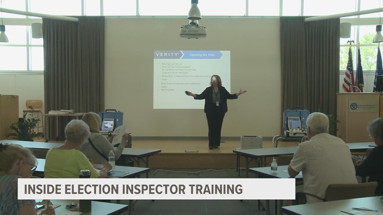 Inside Muskegon County's Election Inspector training