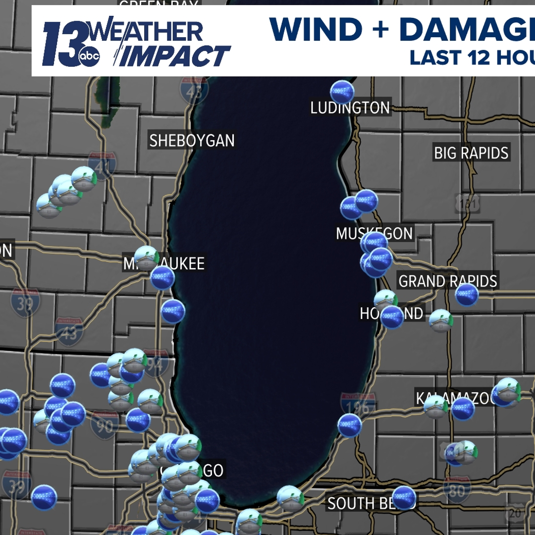 West Michigan saw numerous severe storms Thursday evening | wzzm13.com