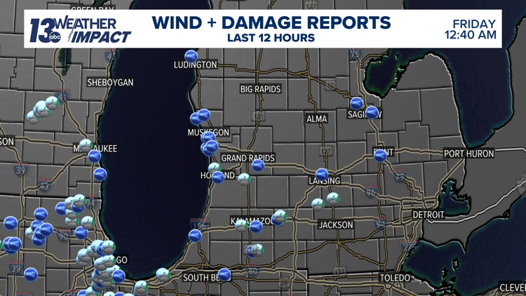 West Michigan saw numerous severe storms Thursday evening | wzzm13.com