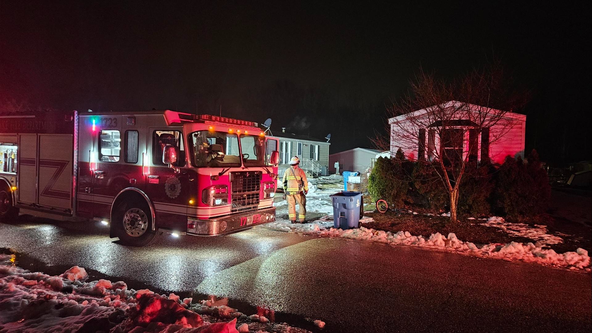 No injures in Spring Lake mobile home fire