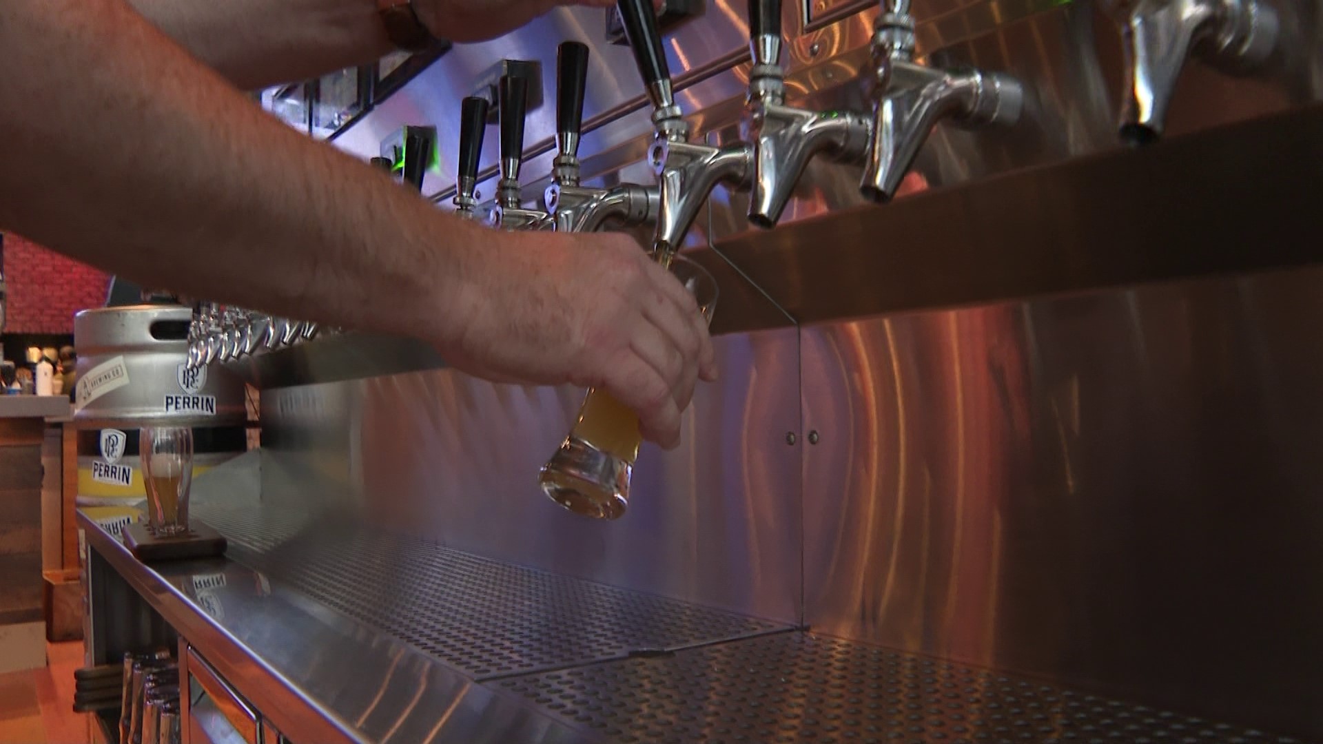 Craft Bar Kitchen at Gun Lake Casino has over 40 different beers on tap that you can enjoy by the glass or by the flight.