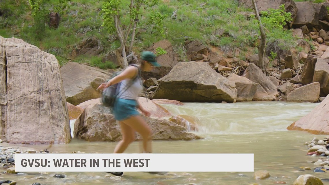 GVSU students studying water in the western United States