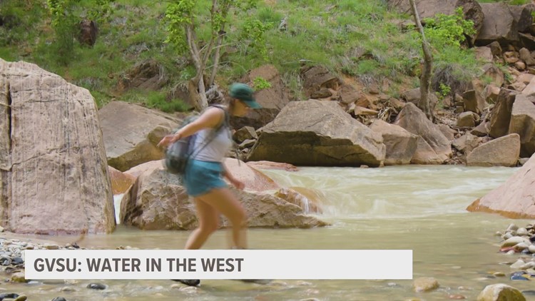 GVSU students studying water in the western United States