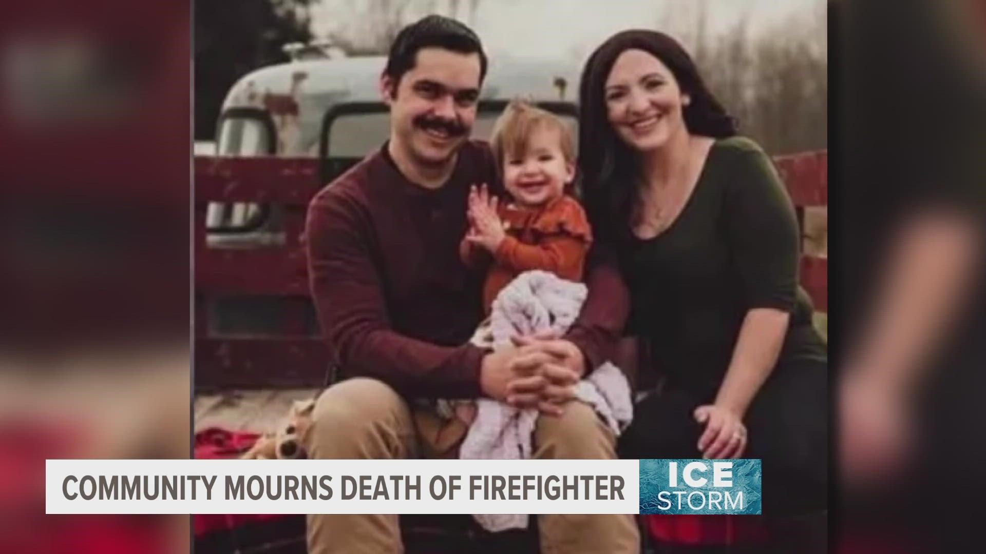 The Paw Paw Fire Dept. is mourning the loss of one of their own. Authorities said the firefighter came into contact with a downed power line Wednesday.