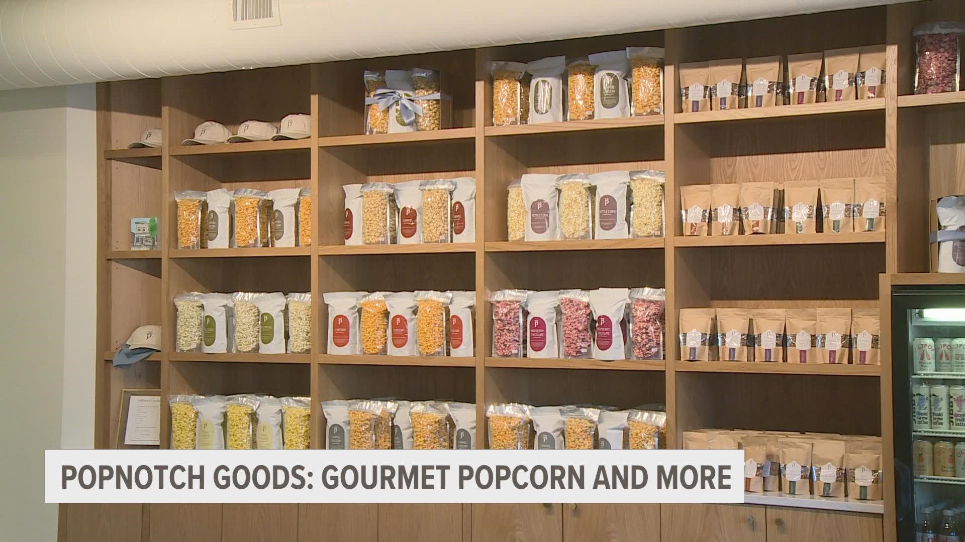 A new business offering gourmet popcorn and other delicious snacks is now open on Wealthy Street.