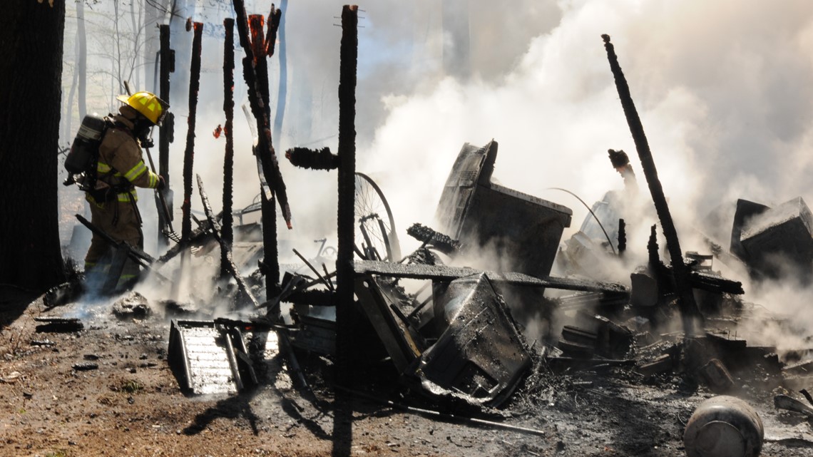 Bangor Township fire destroys outbuilding, vehicle