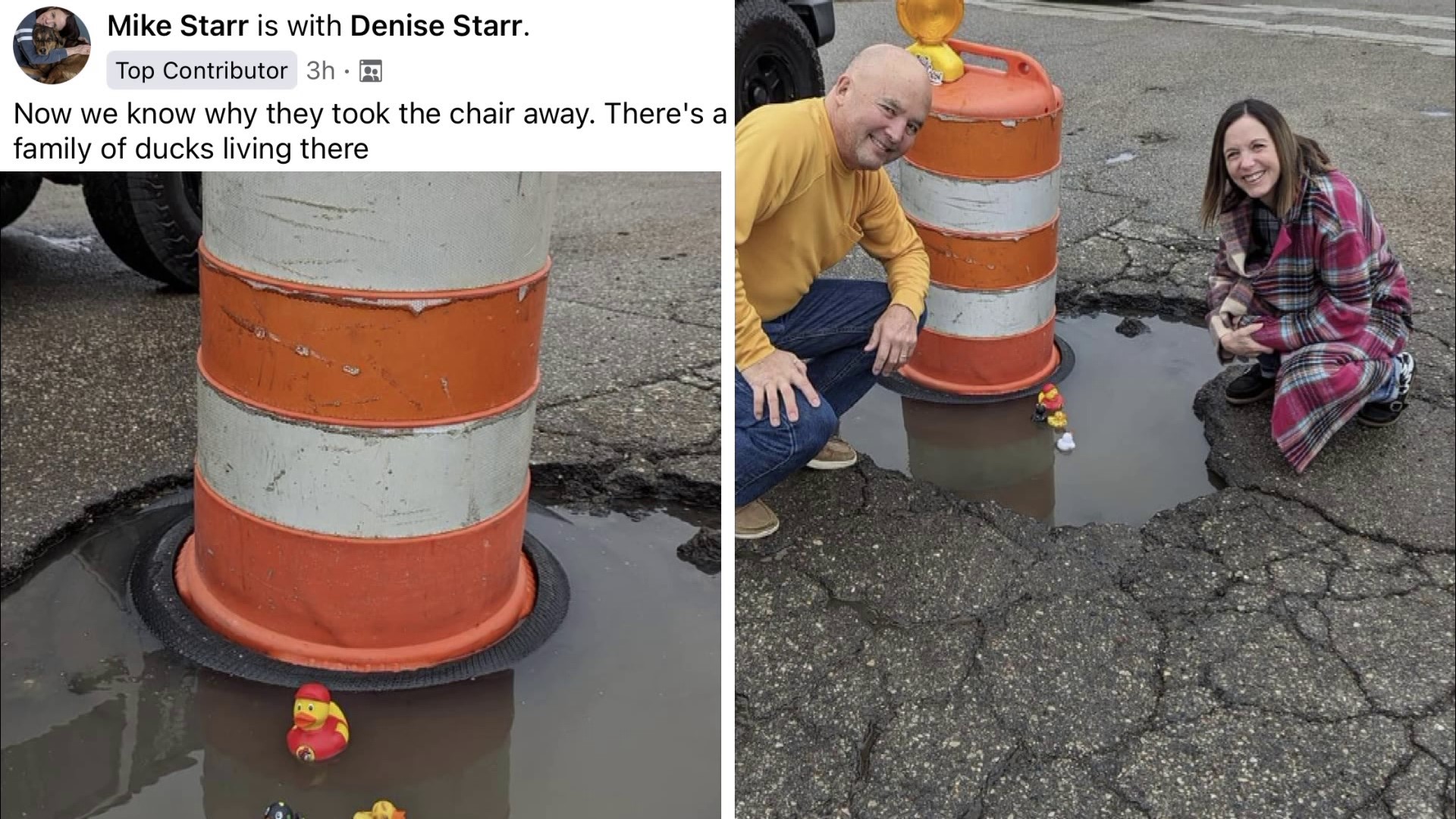 Grand Haven pothole finally filled after going viral
