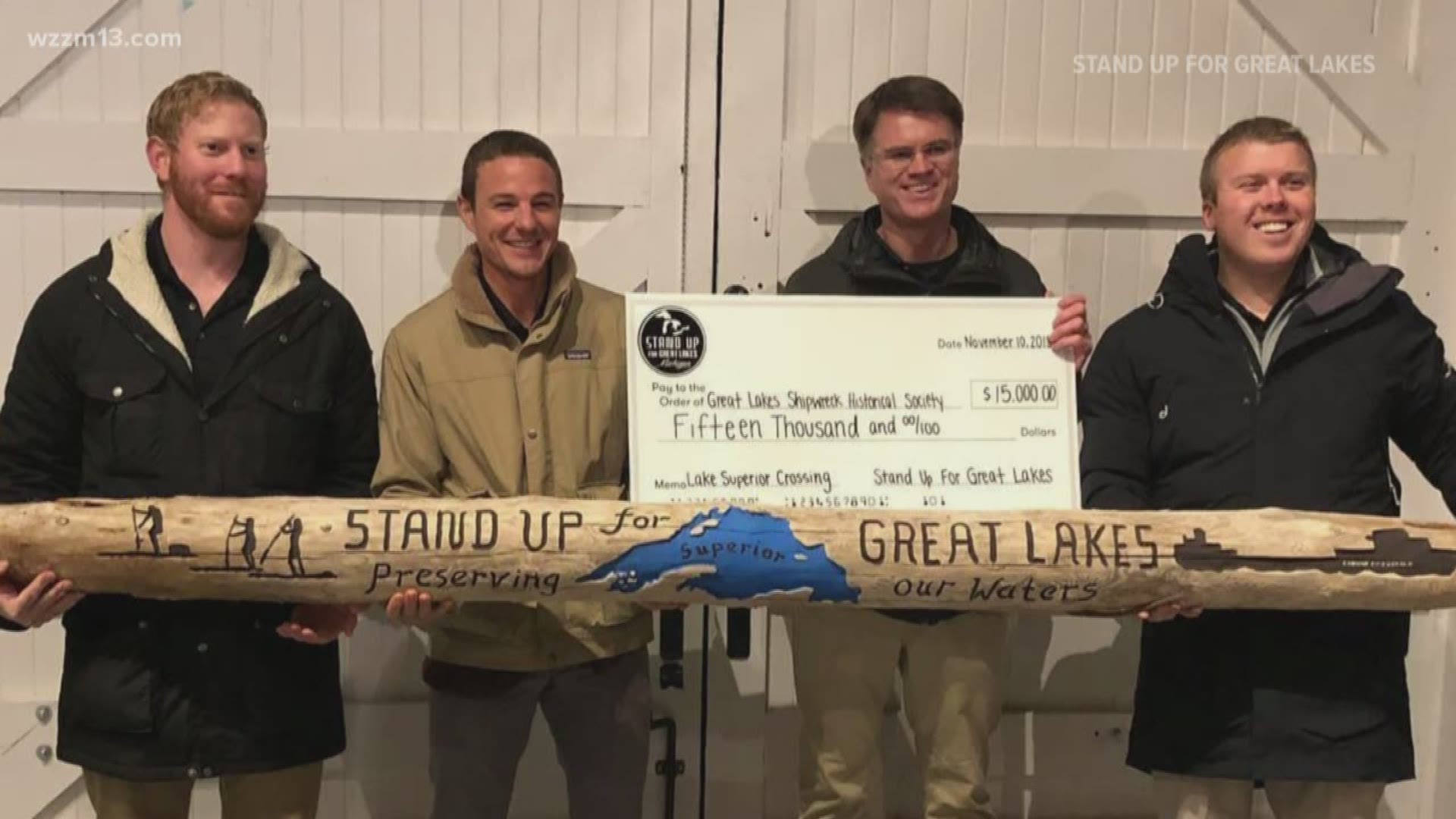 Stand-Up Guys present $15K check
