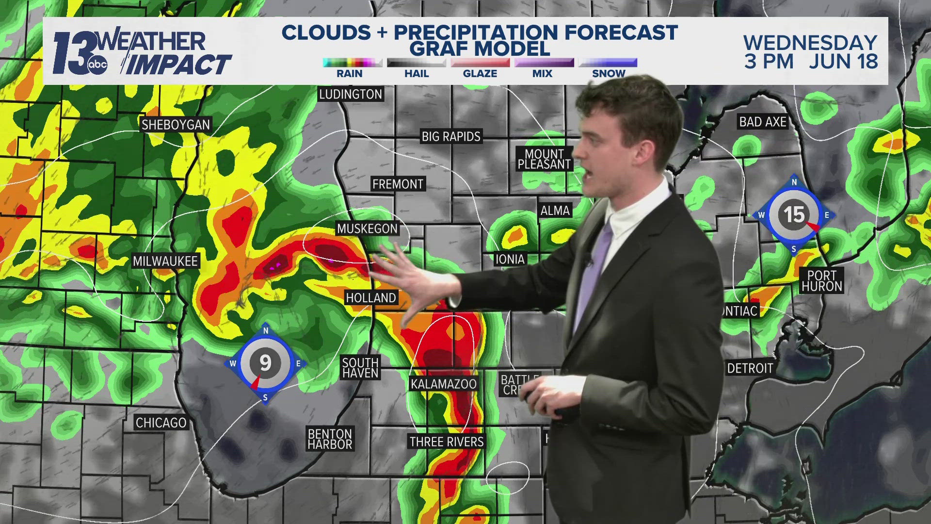 Severe weather increasingly likely Wednesday afternoon | wzzm13.com