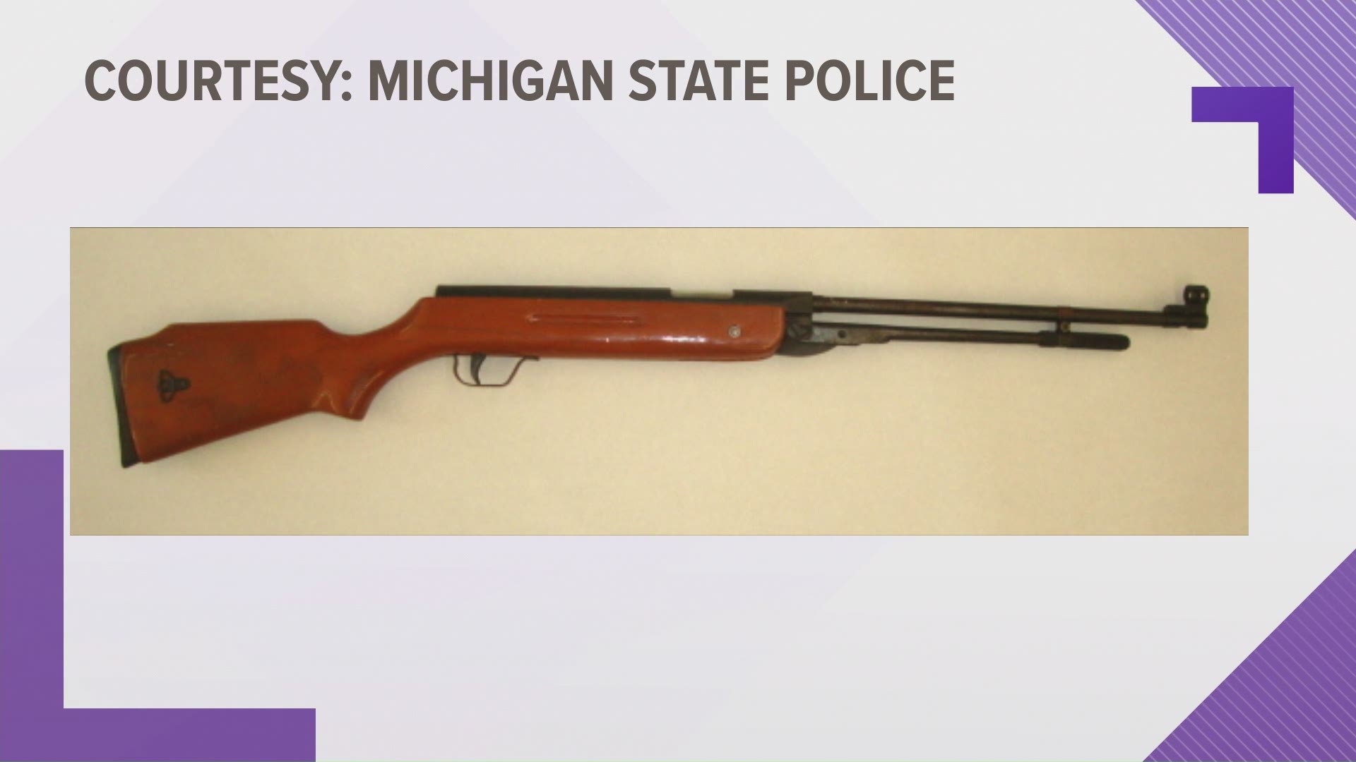 Michigan State Police claim that 63-year-old Johnny Owen King was holding a rifle, which was later determined to be an air-pump gun.