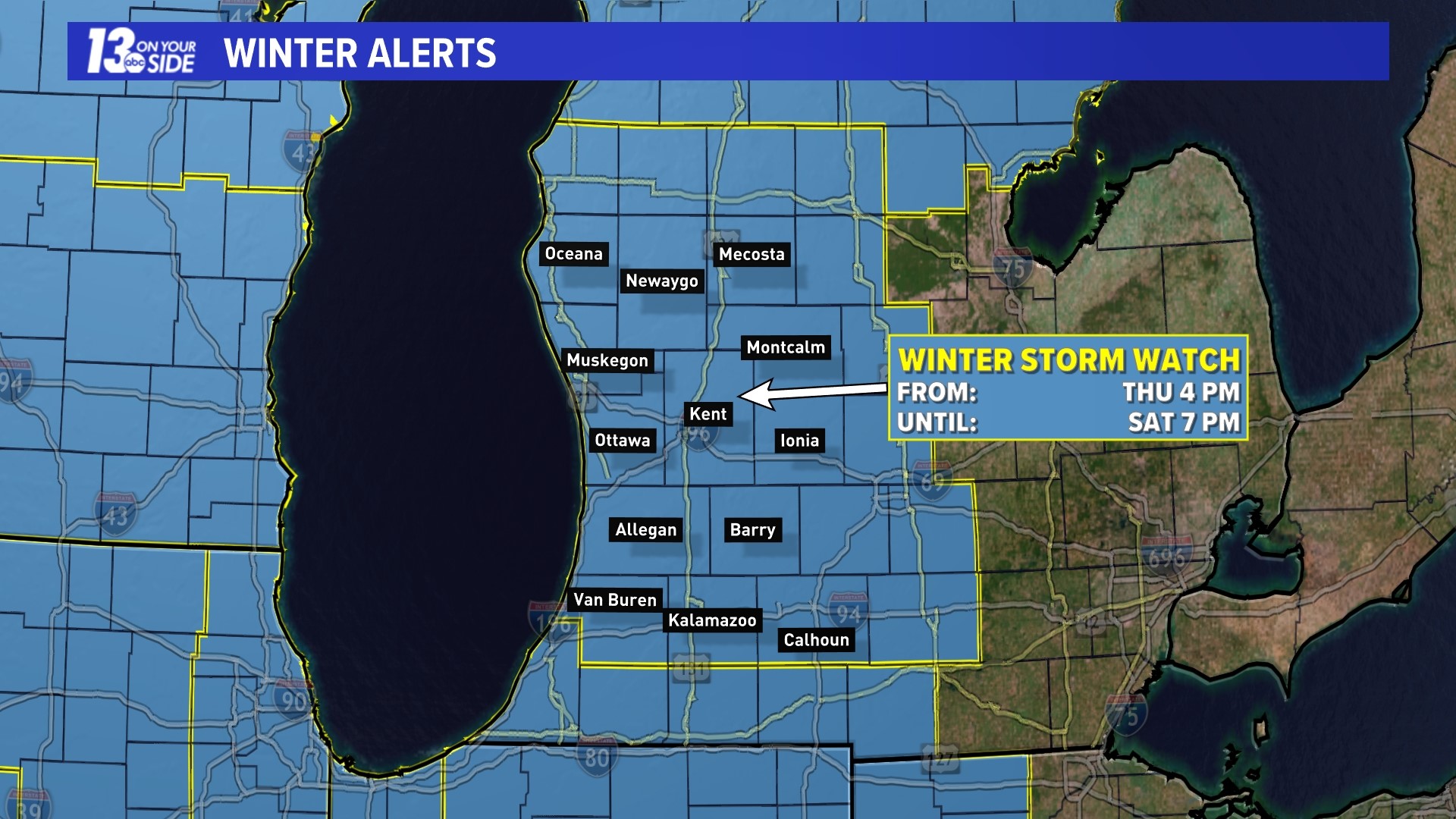 Confidence Increasing Of Major Winter Storm Across West MI | wzzm13.com