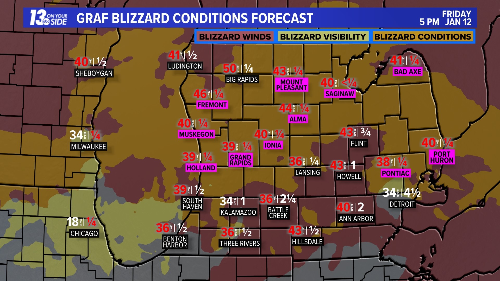 GRAF Blizzard Conditions Forecast - January 12-13, 2024