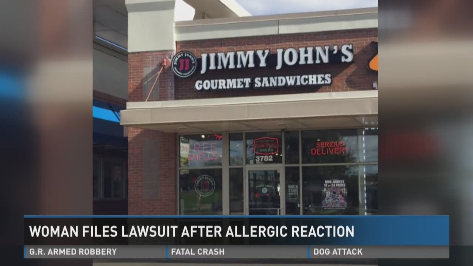 Woman files lawsuit after allergic reaction