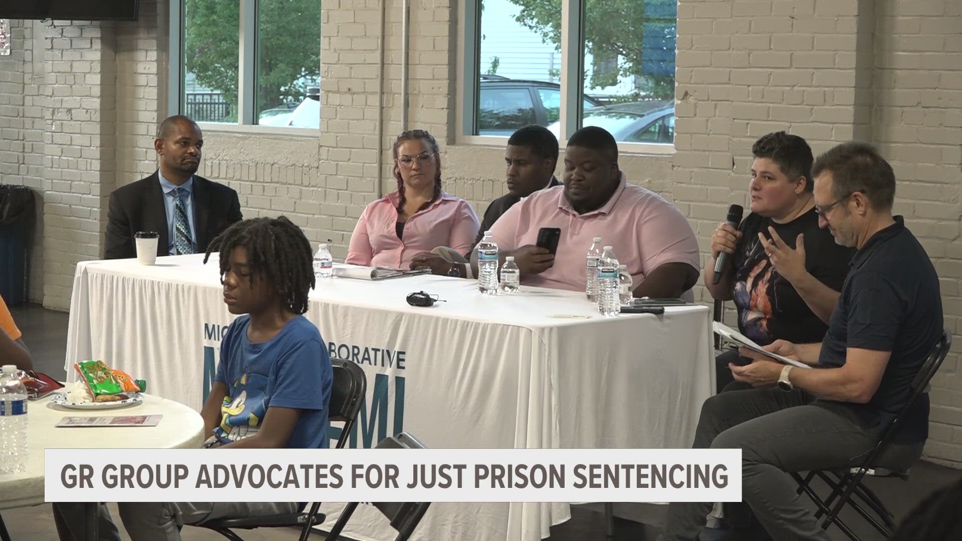 The group spoke Wednesday night about how prison sentencing needs to be just, and what long sentences can do to a person.