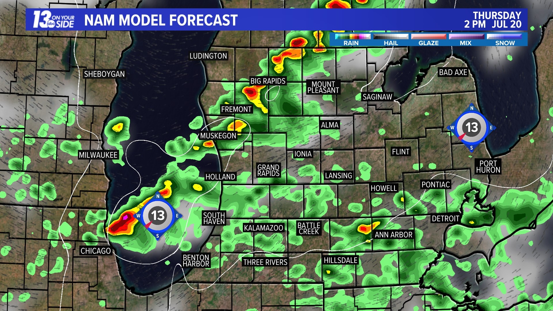 Storms Headed To West Michigan Today | Wzzm13.com