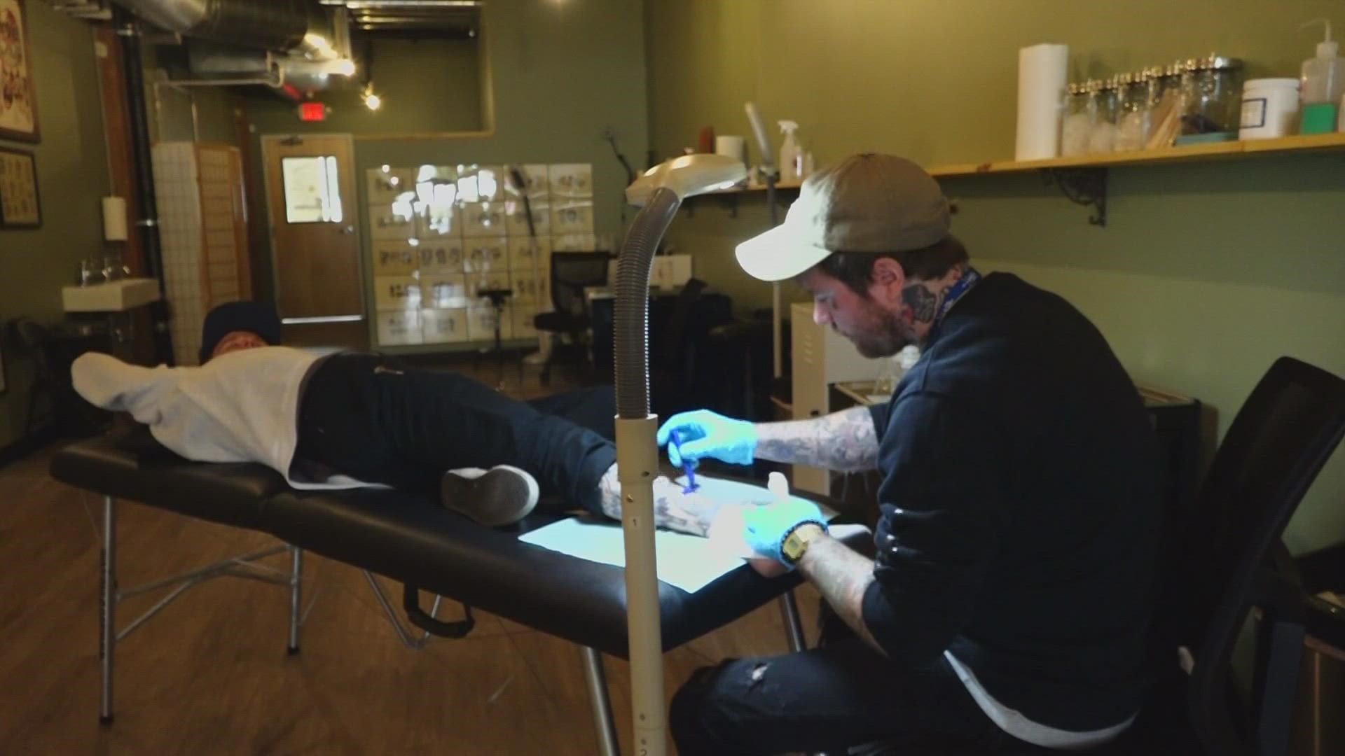 A group of friends are bringing their unique style to a tattoo shop in downtown Grand Rapids, High Point Tattoo.